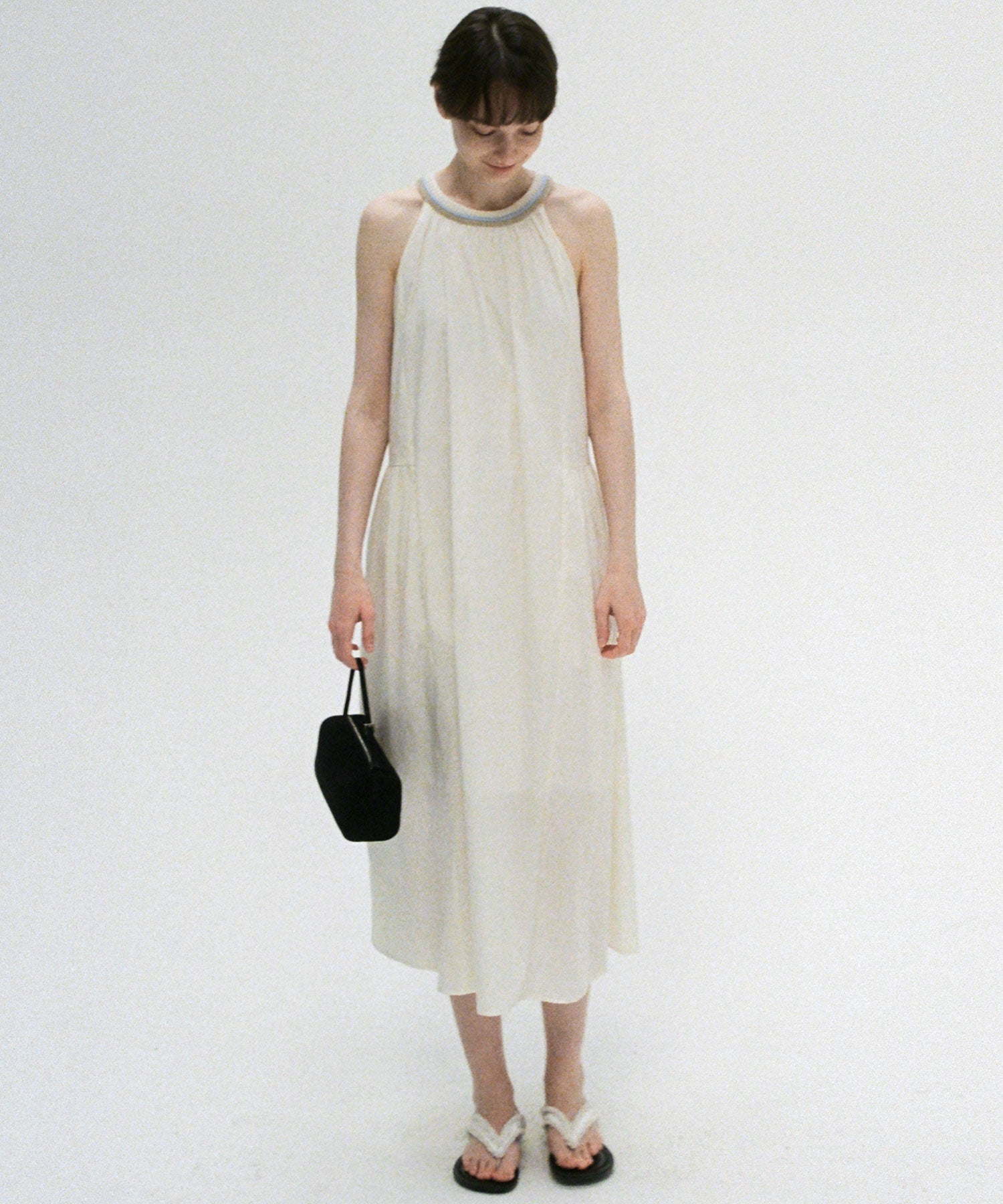 Ribbed Halter Neck Dress