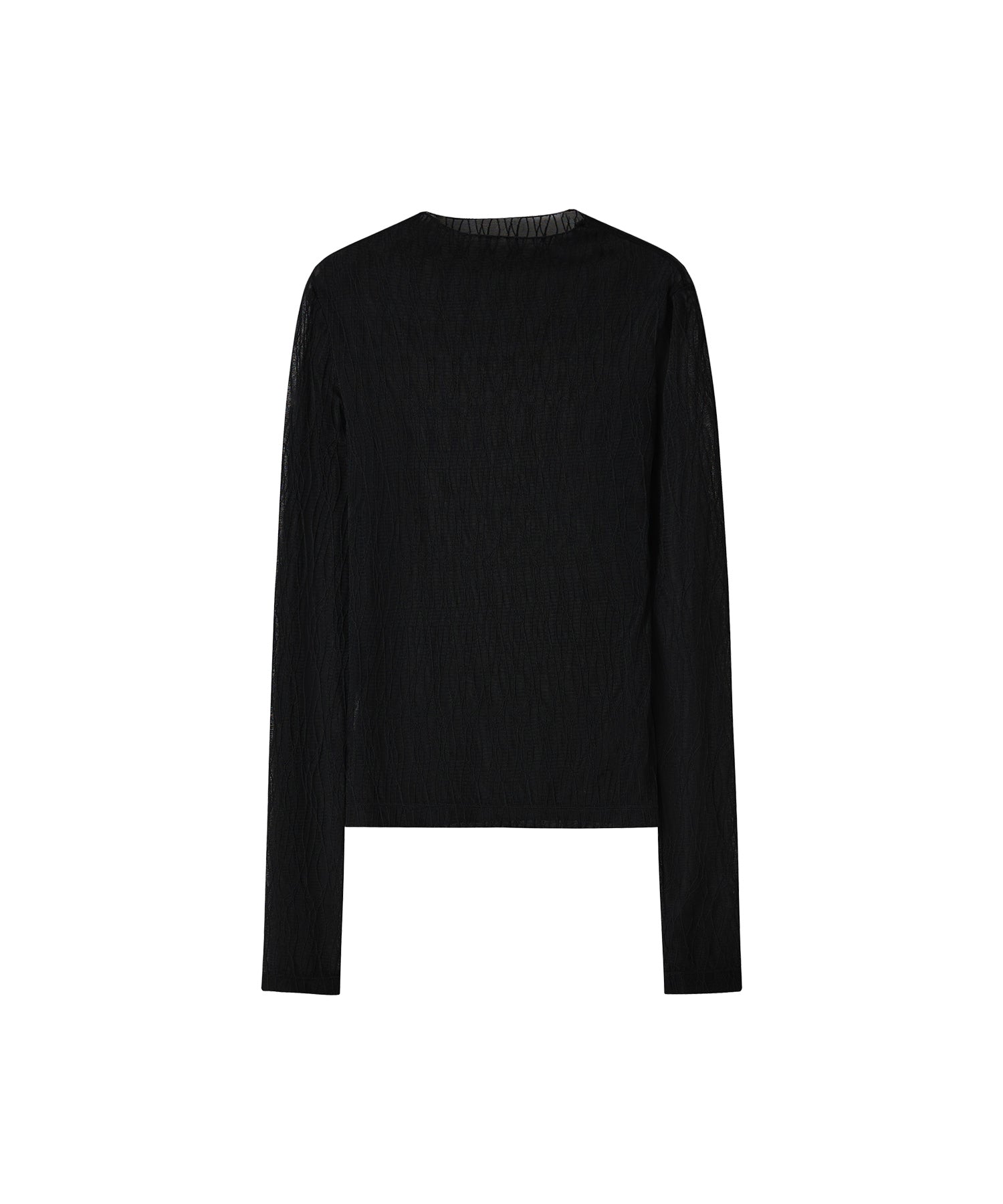 Jacquard Sheer Boat Neck Top
