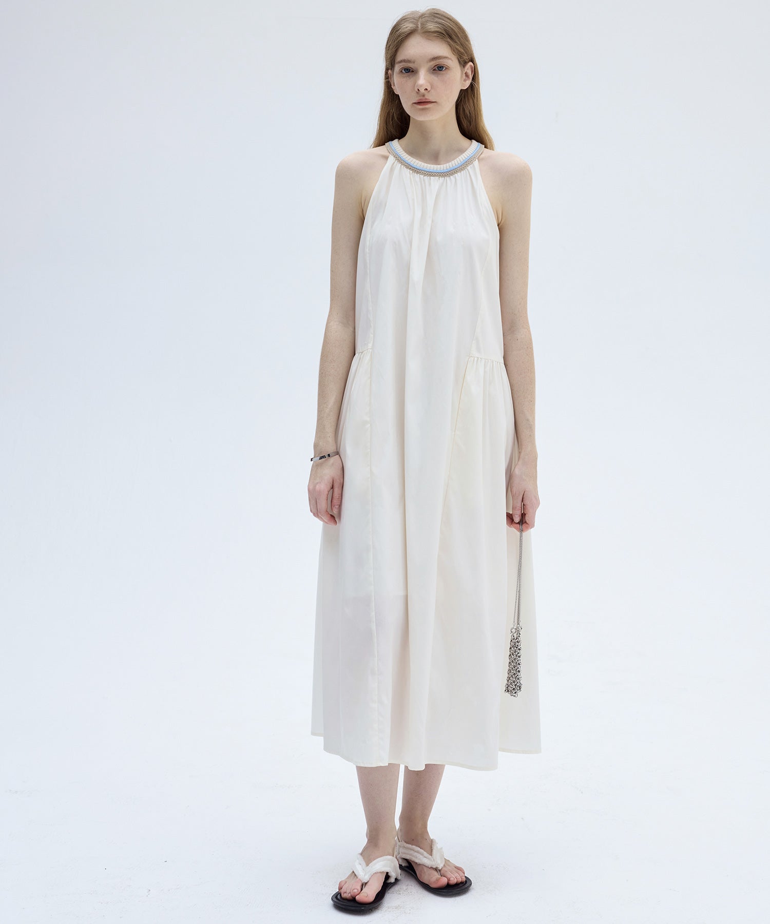 Ribbed Halter Neck Dress