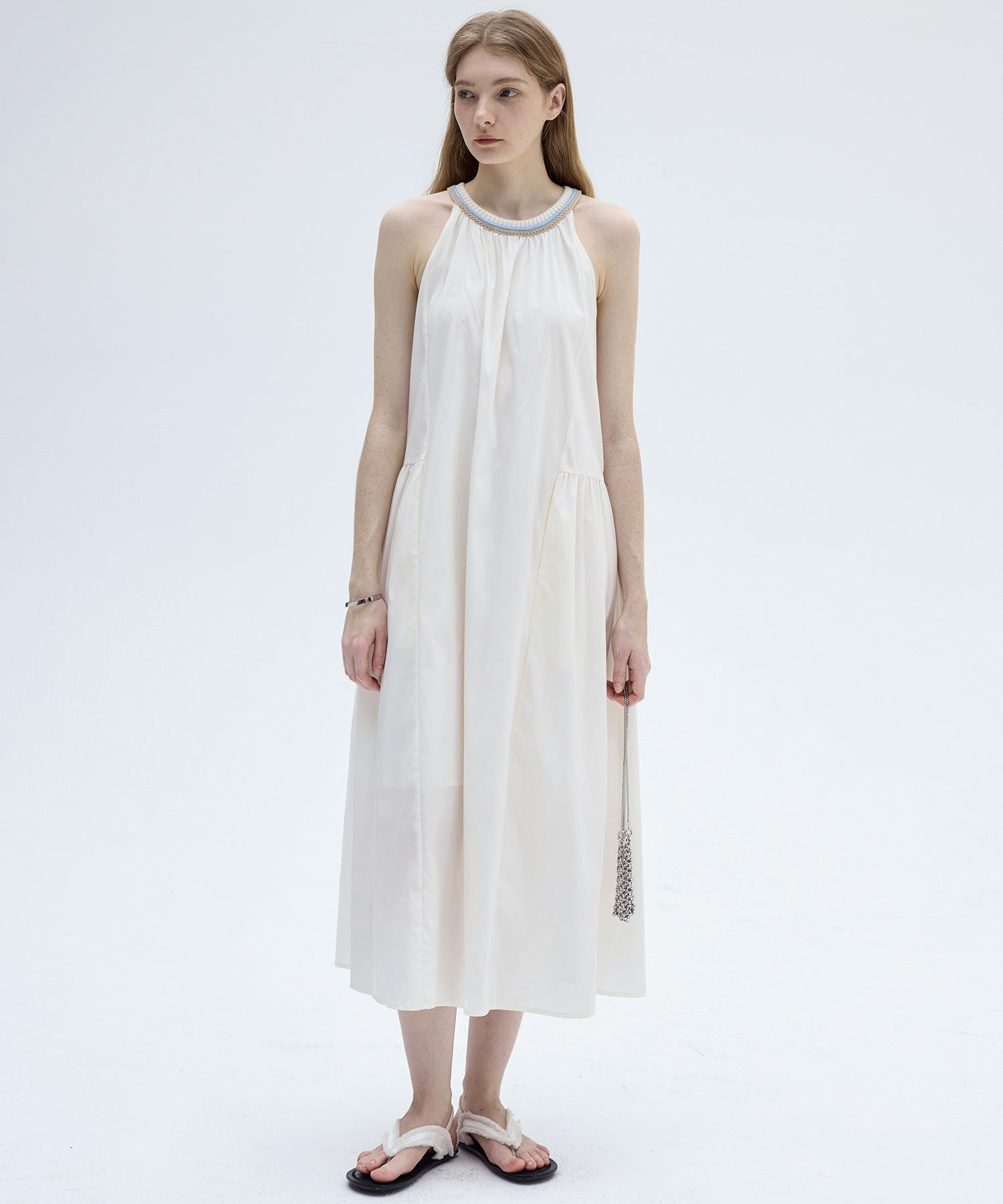 Ribbed Halter Neck Dress