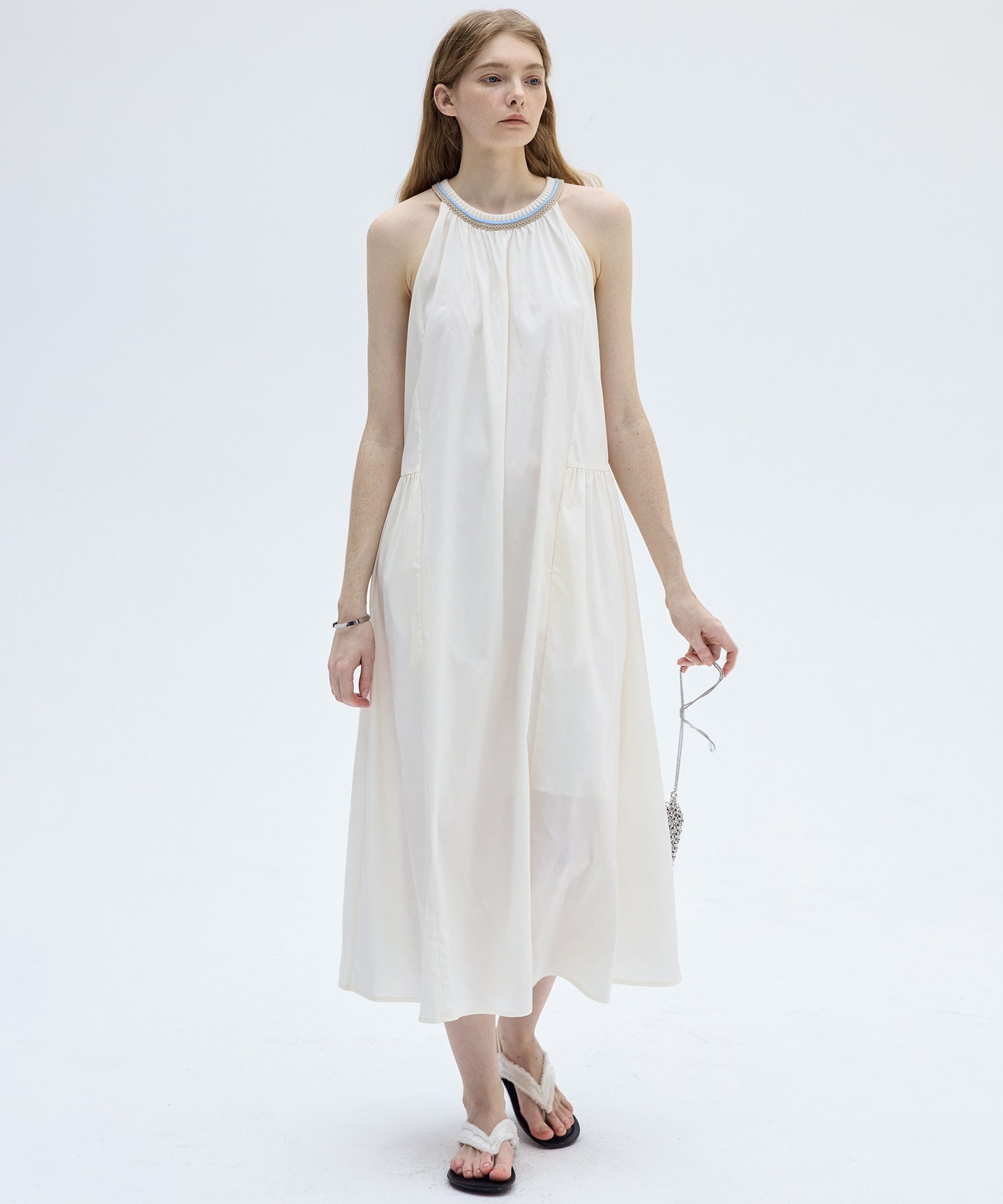 Ribbed Halter Neck Dress