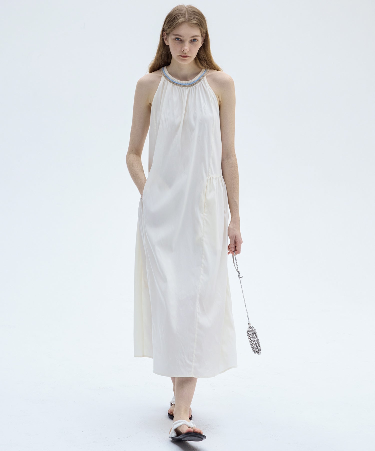 Ribbed Halter Neck Dress