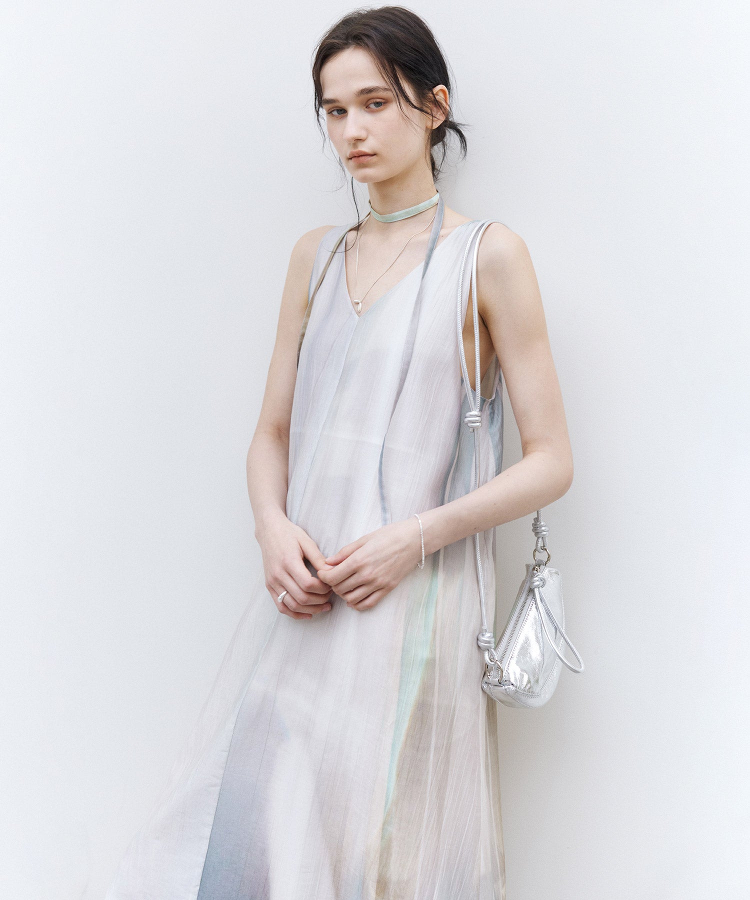 Sleeveless Art Print Dress