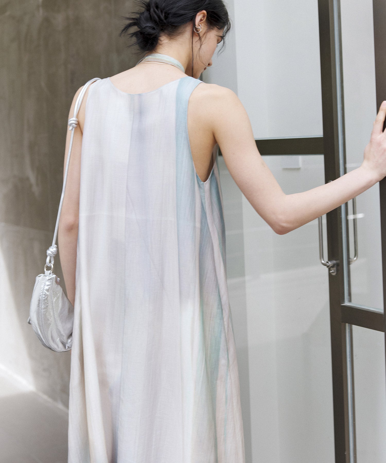 Sleeveless Art Print Dress