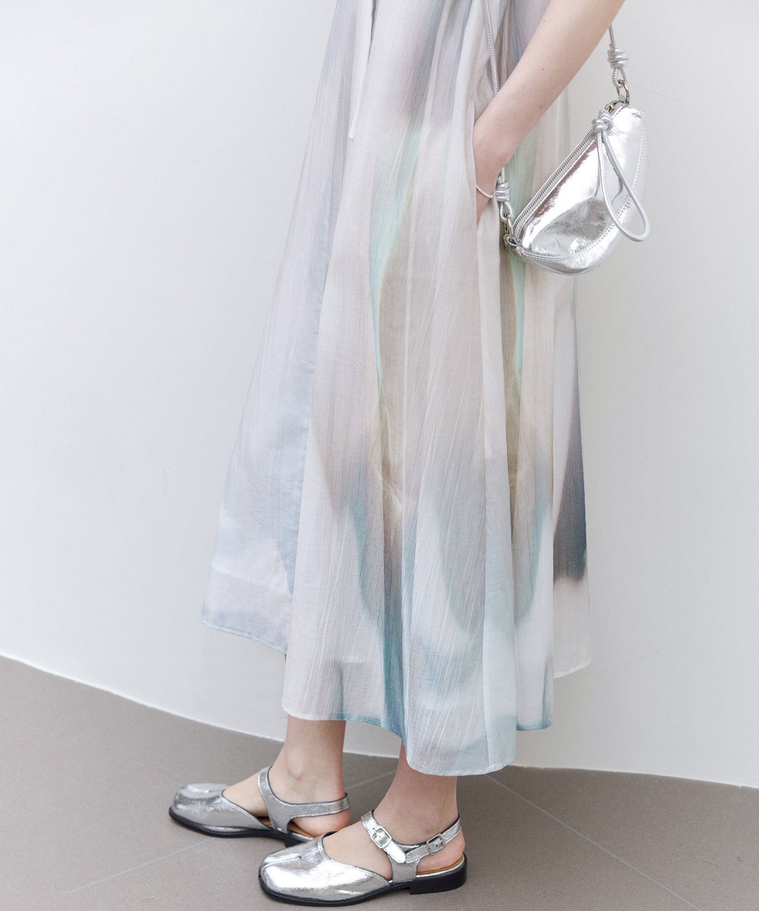 Sleeveless Art Print Dress