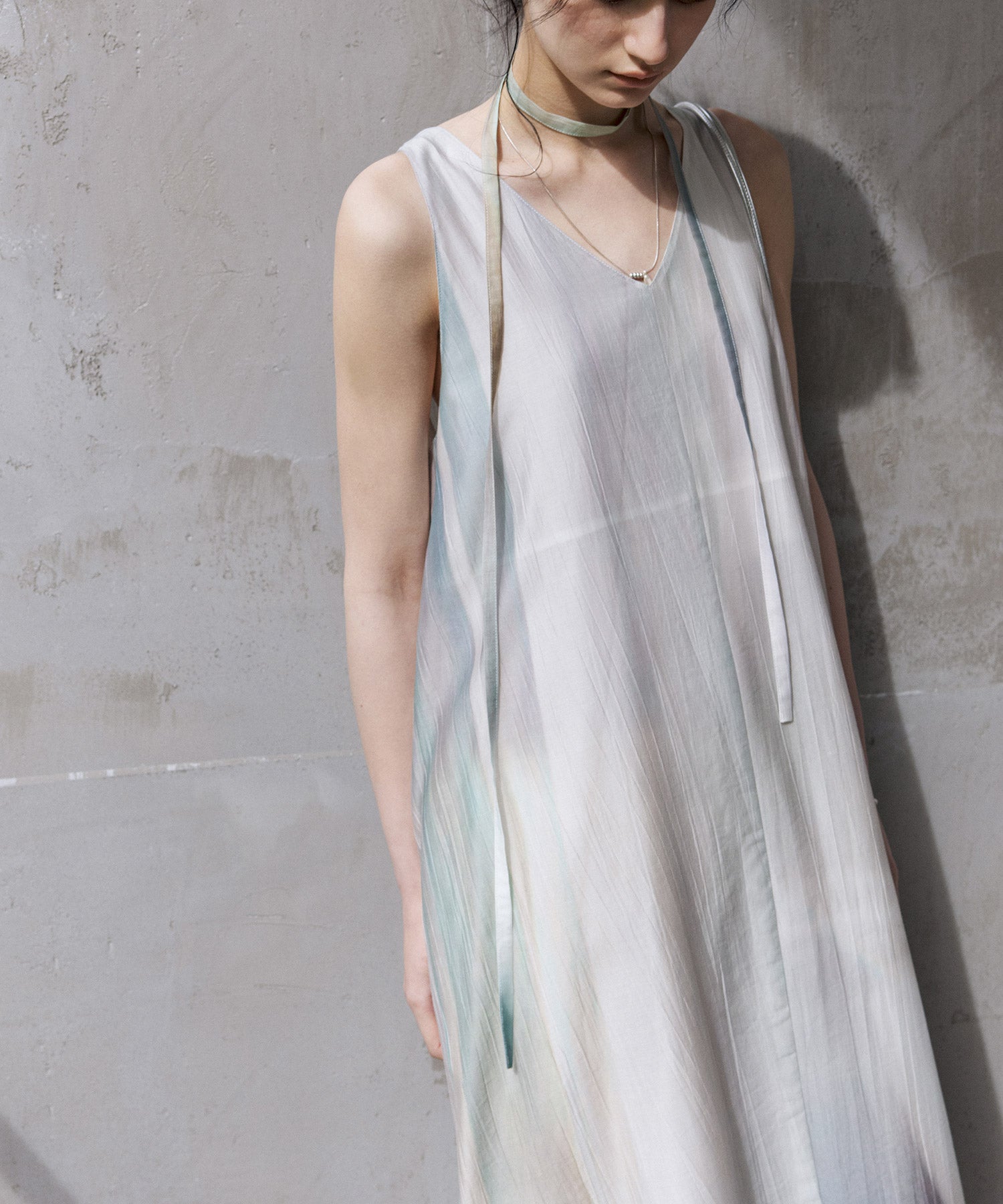 Sleeveless Art Print Dress
