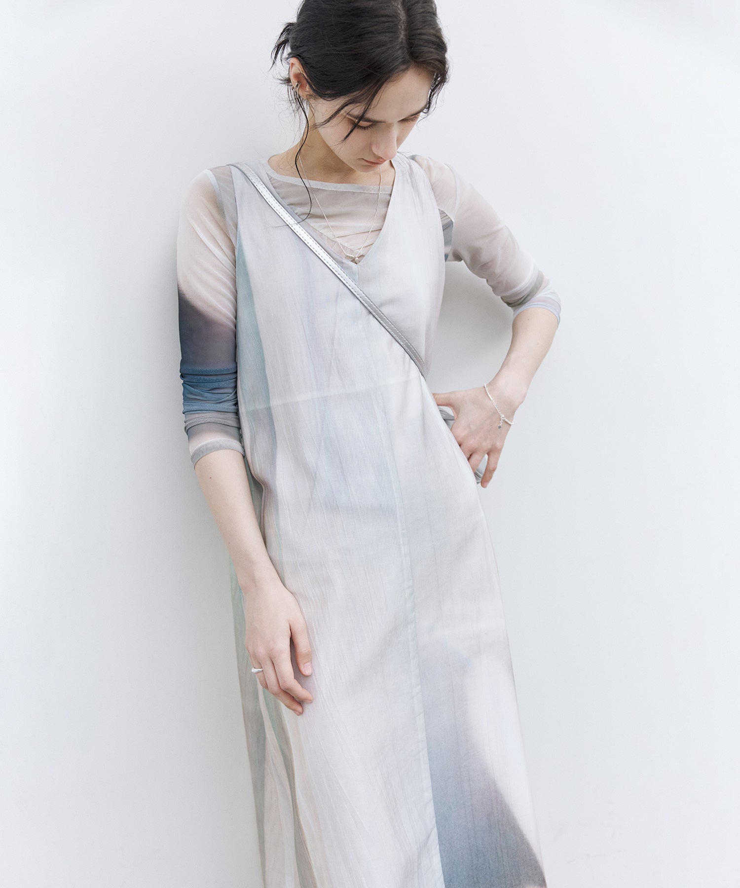 Sleeveless Art Print Dress