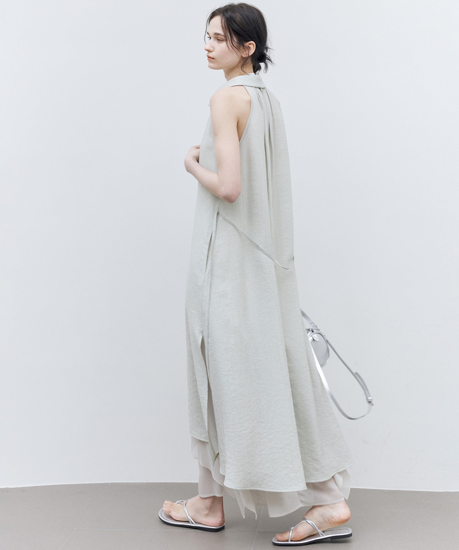 Nuanced Fabric Shirt Dress
