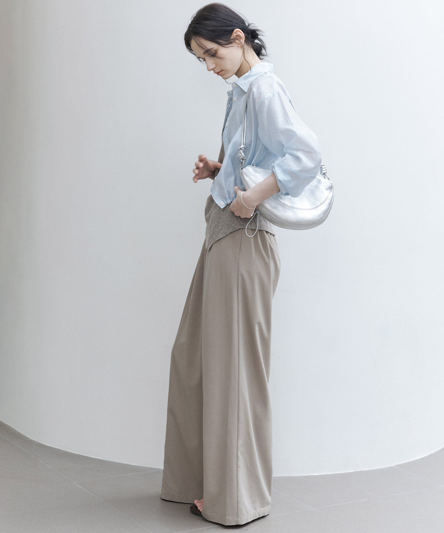 Basic Flowy Wide-Leg Pants
