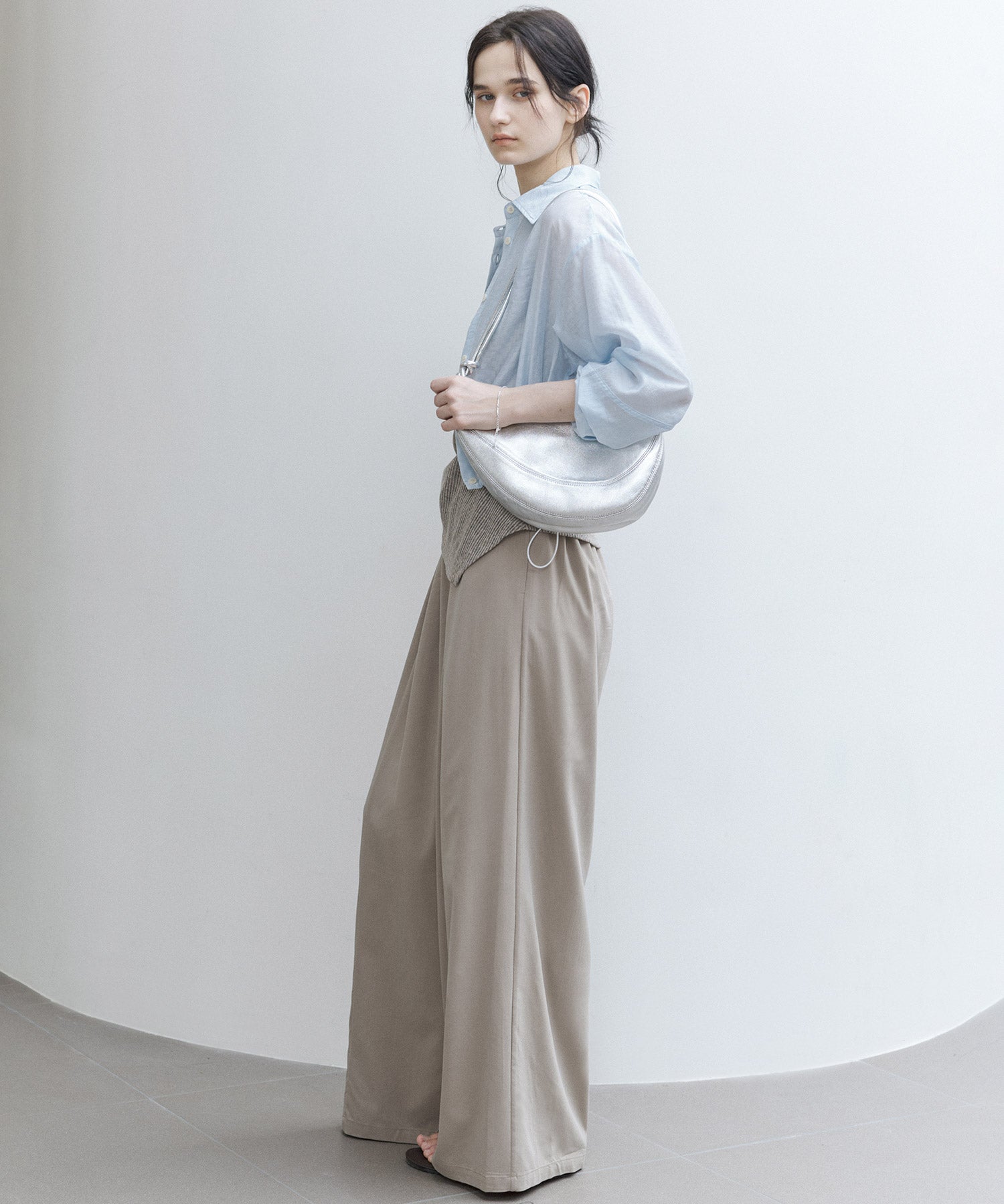 Basic Flowy Wide-Leg Pants