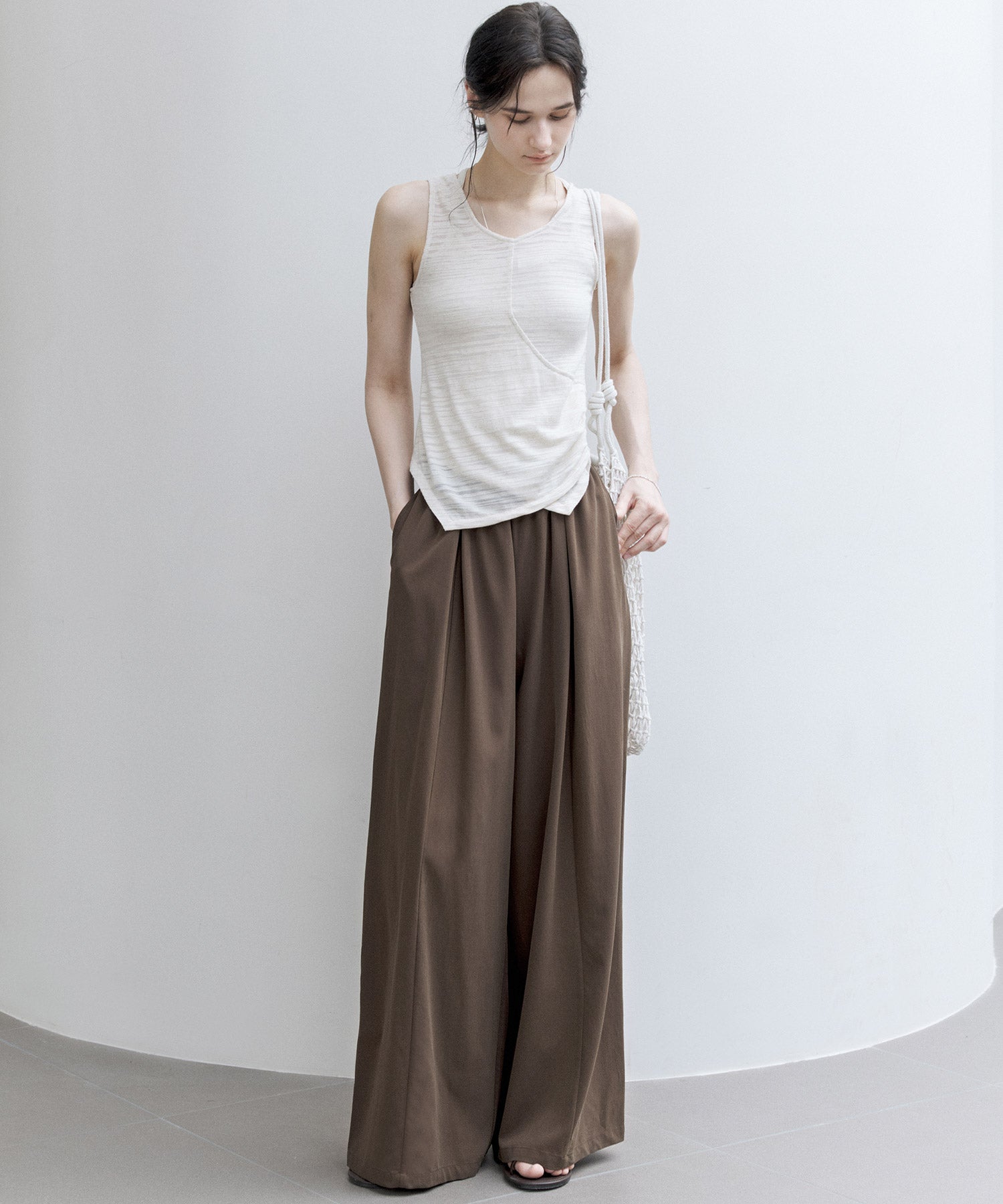 Basic Flowy Wide-Leg Pants