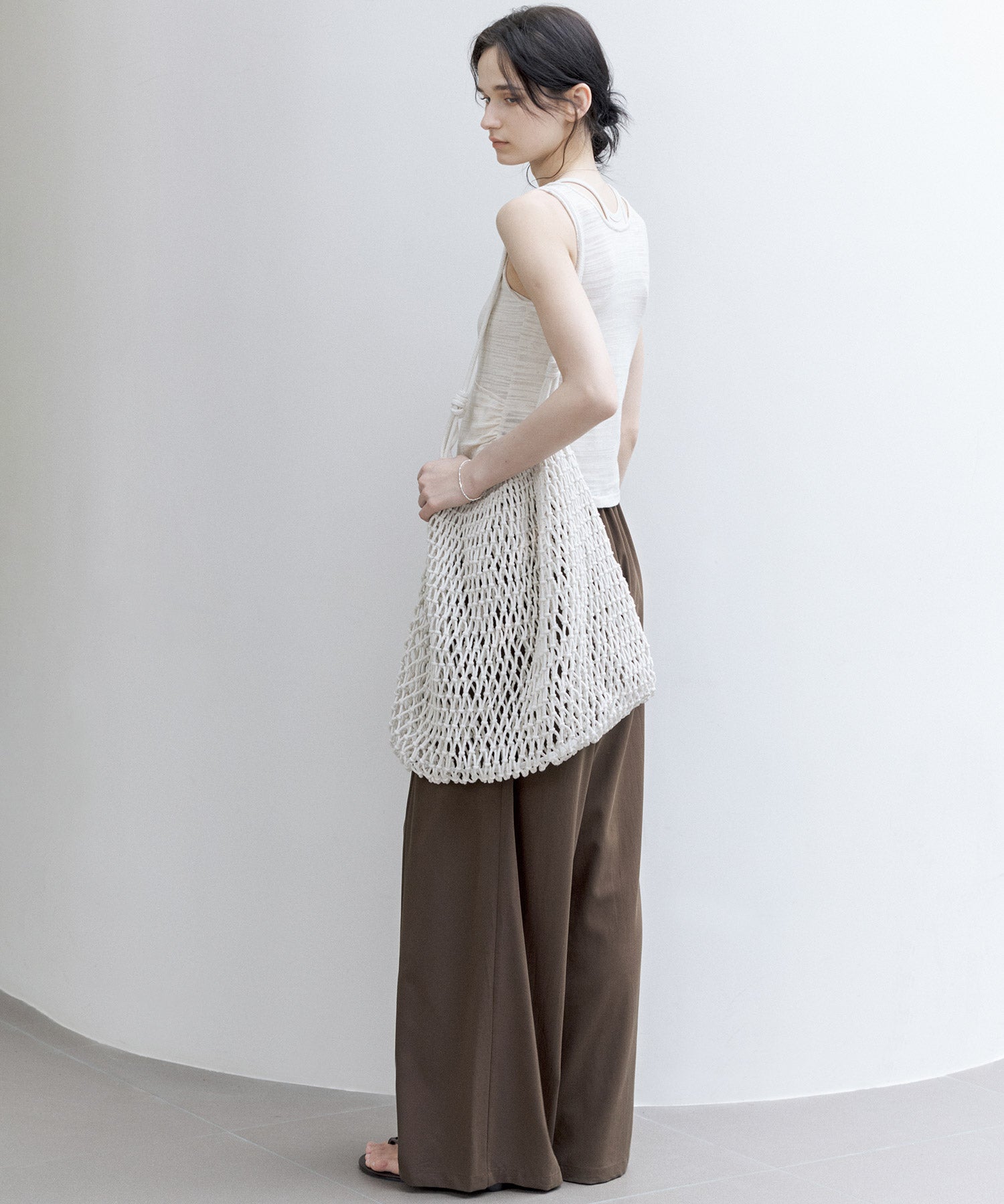 Asymmetric Hem Ruched Tank Top – Slim Fit & Deconstructed Design