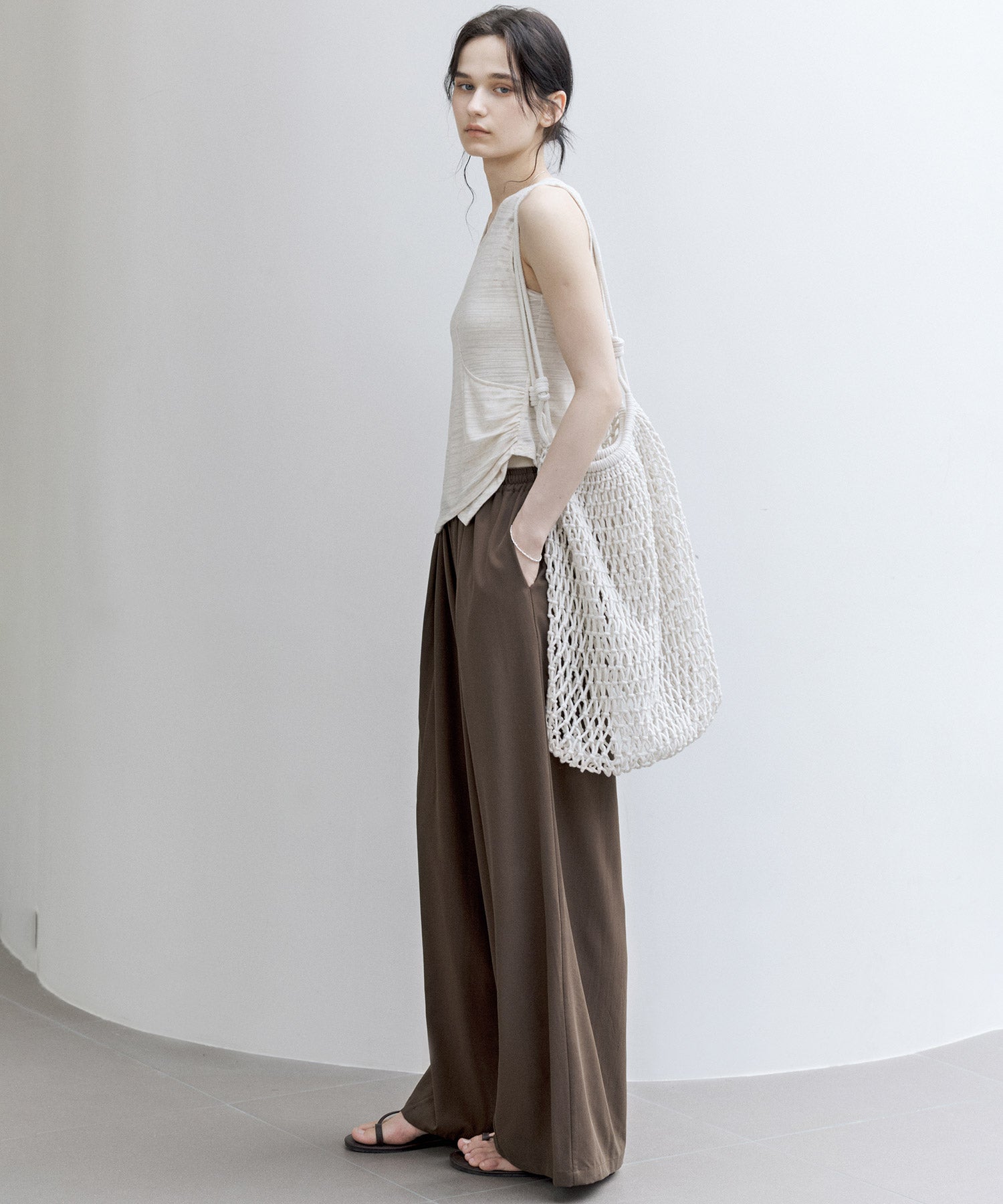 Basic Flowy Wide-Leg Pants