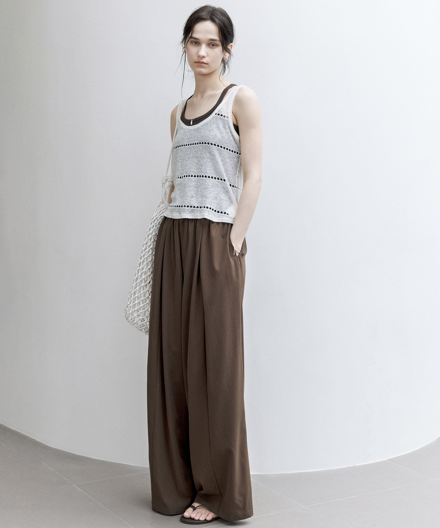 Basic Flowy Wide-Leg Pants