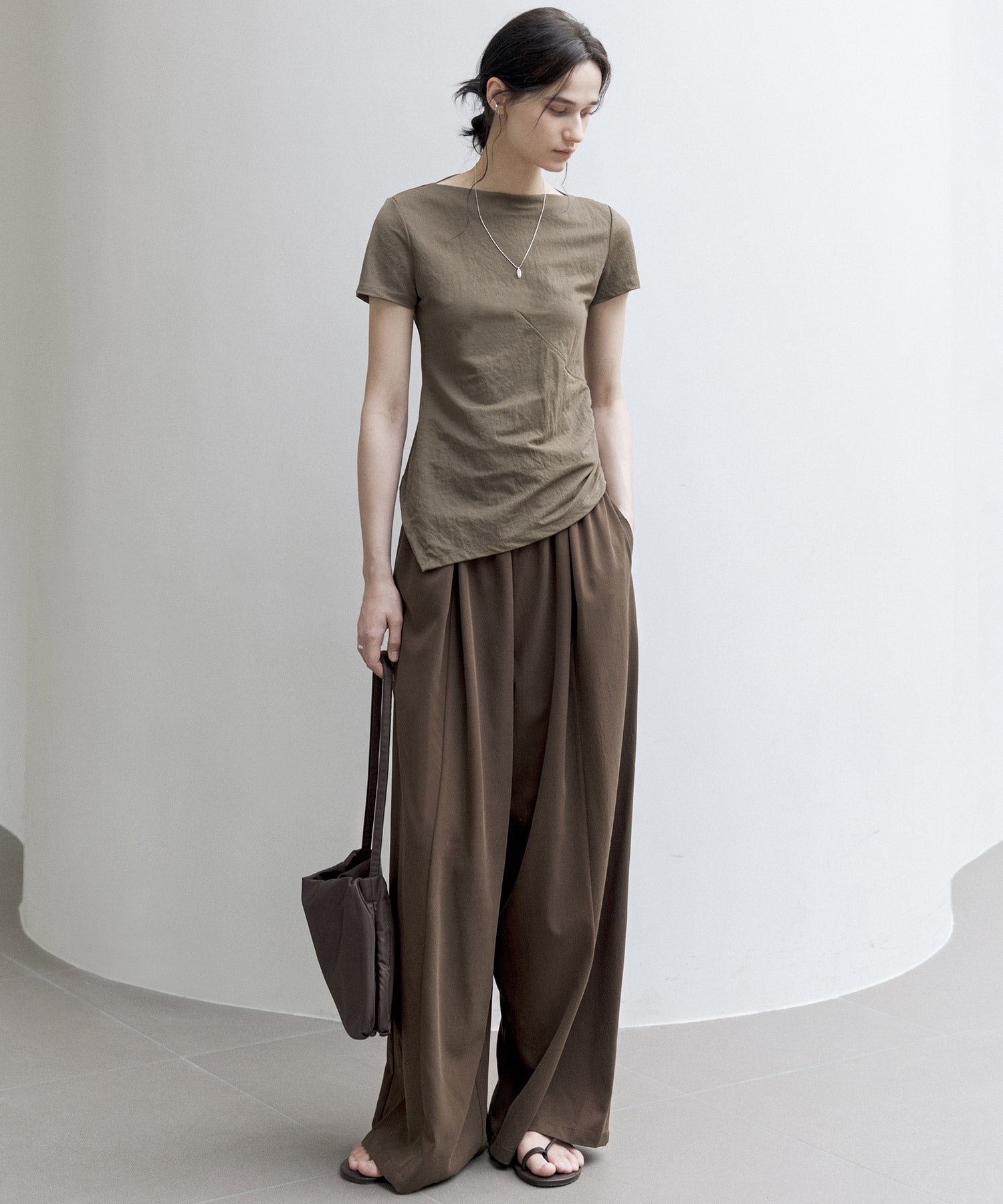 Basic Flowy Wide-Leg Pants