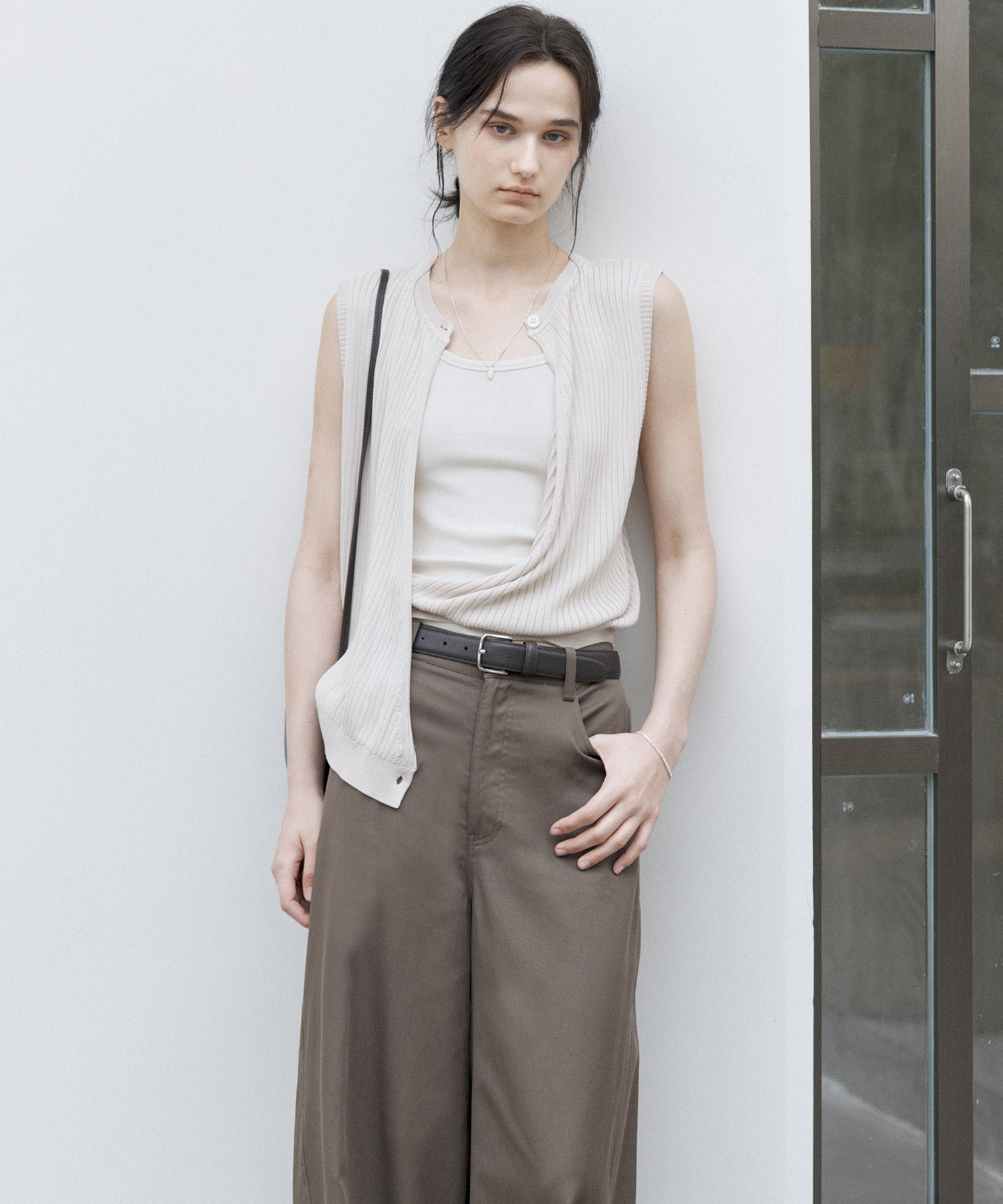Versatile Knit Tank with Transformable Design