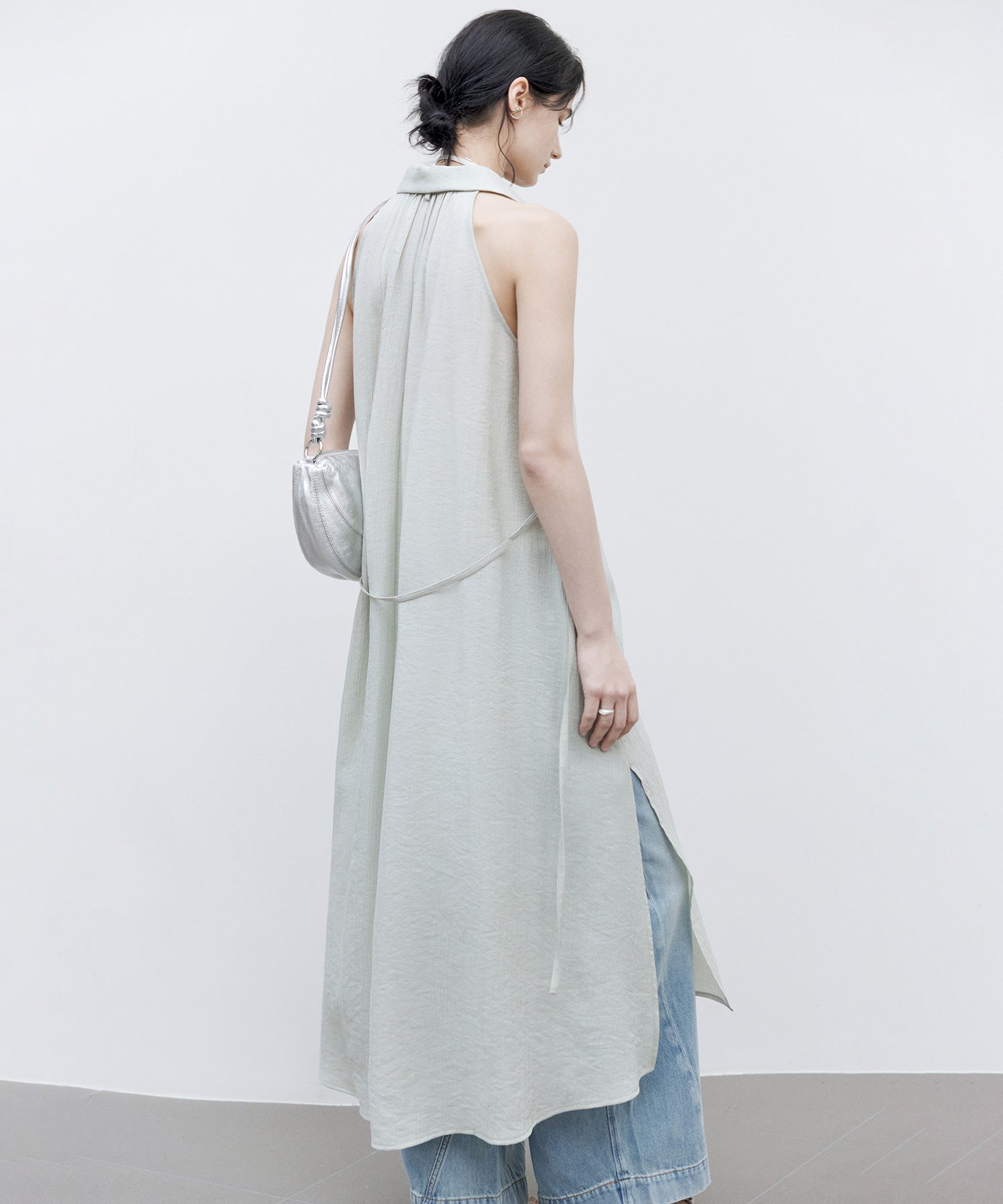 Nuanced Fabric Shirt Dress