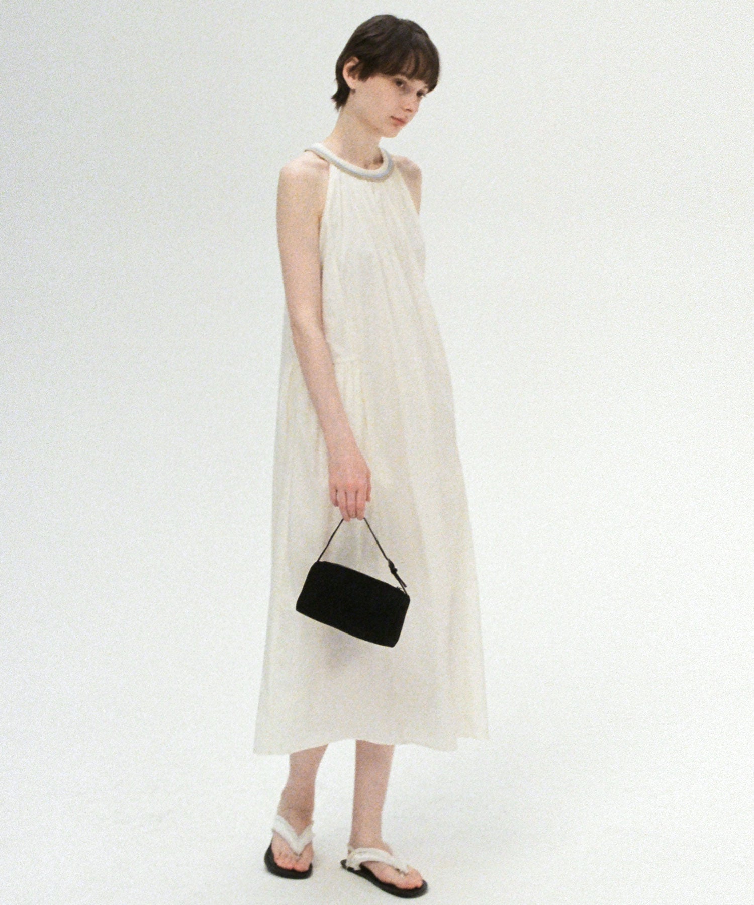 Ribbed Halter Neck Dress