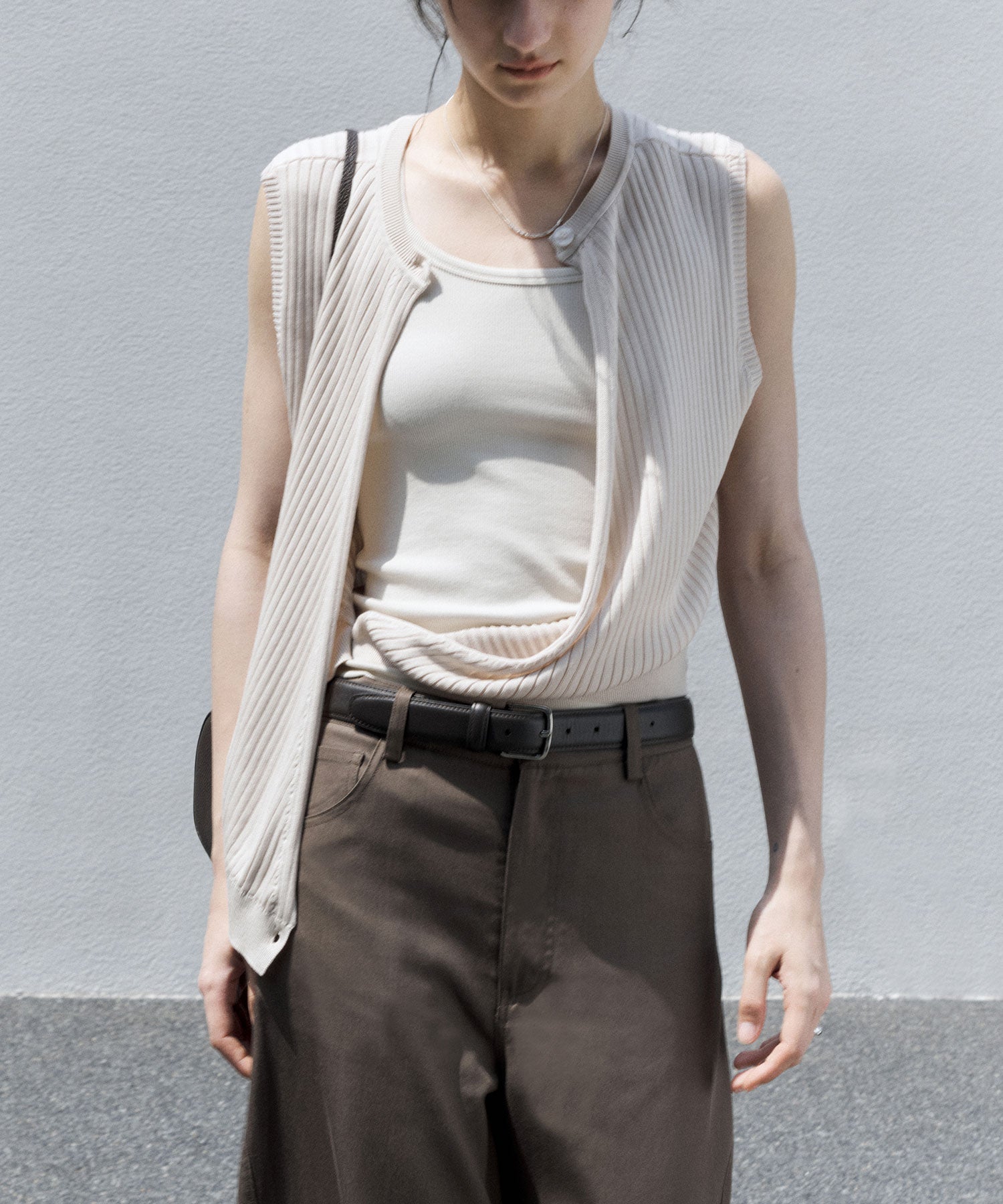 Versatile Knit Tank with Transformable Design