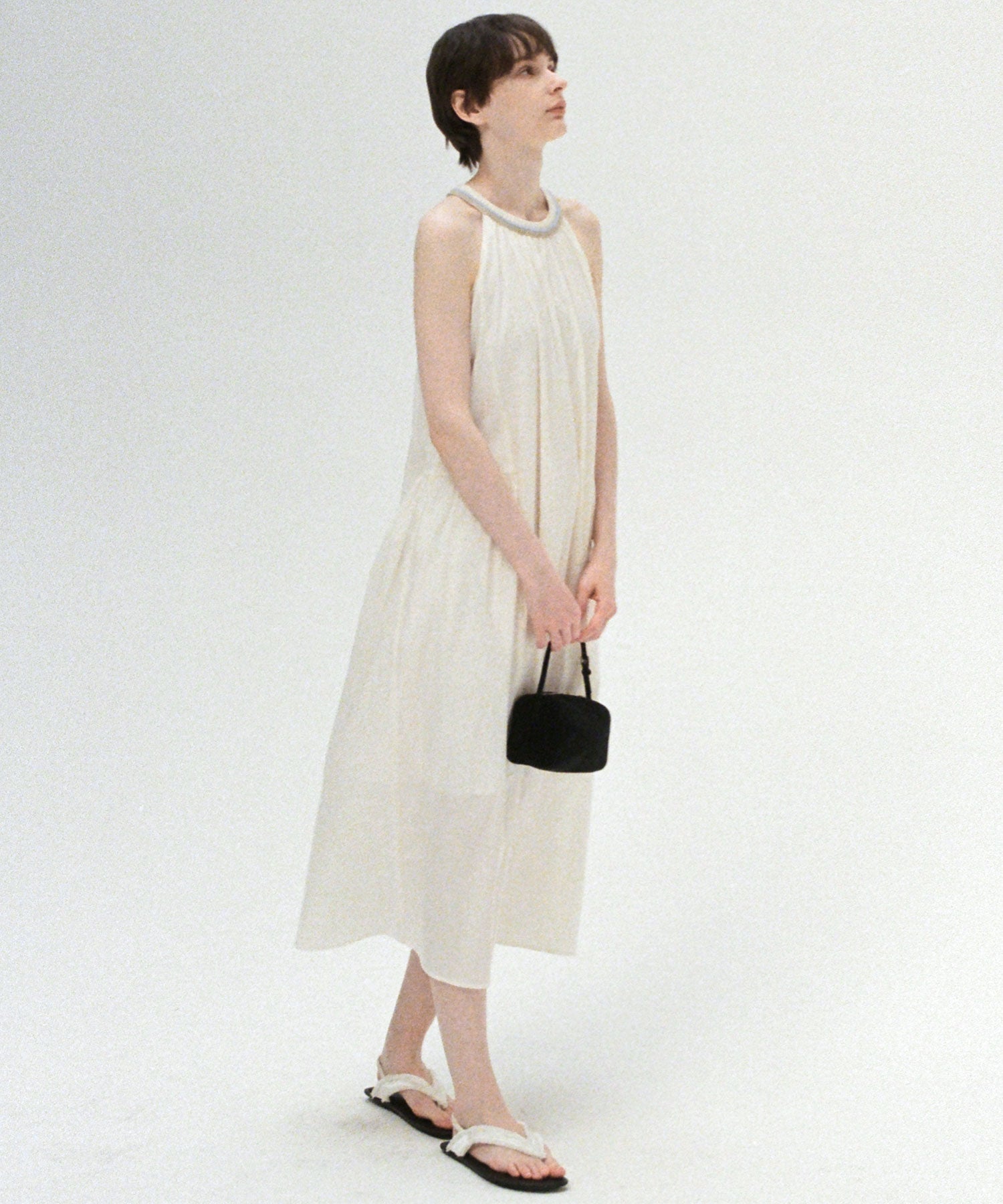 Ribbed Halter Neck Dress