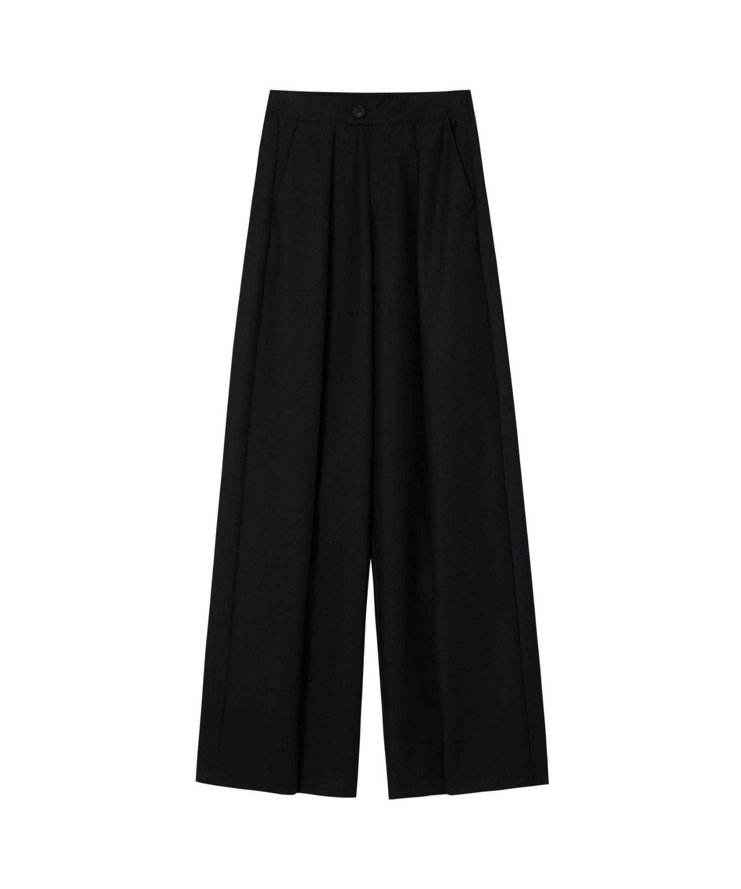 Hybrid Waist Detail Flowy Slacks