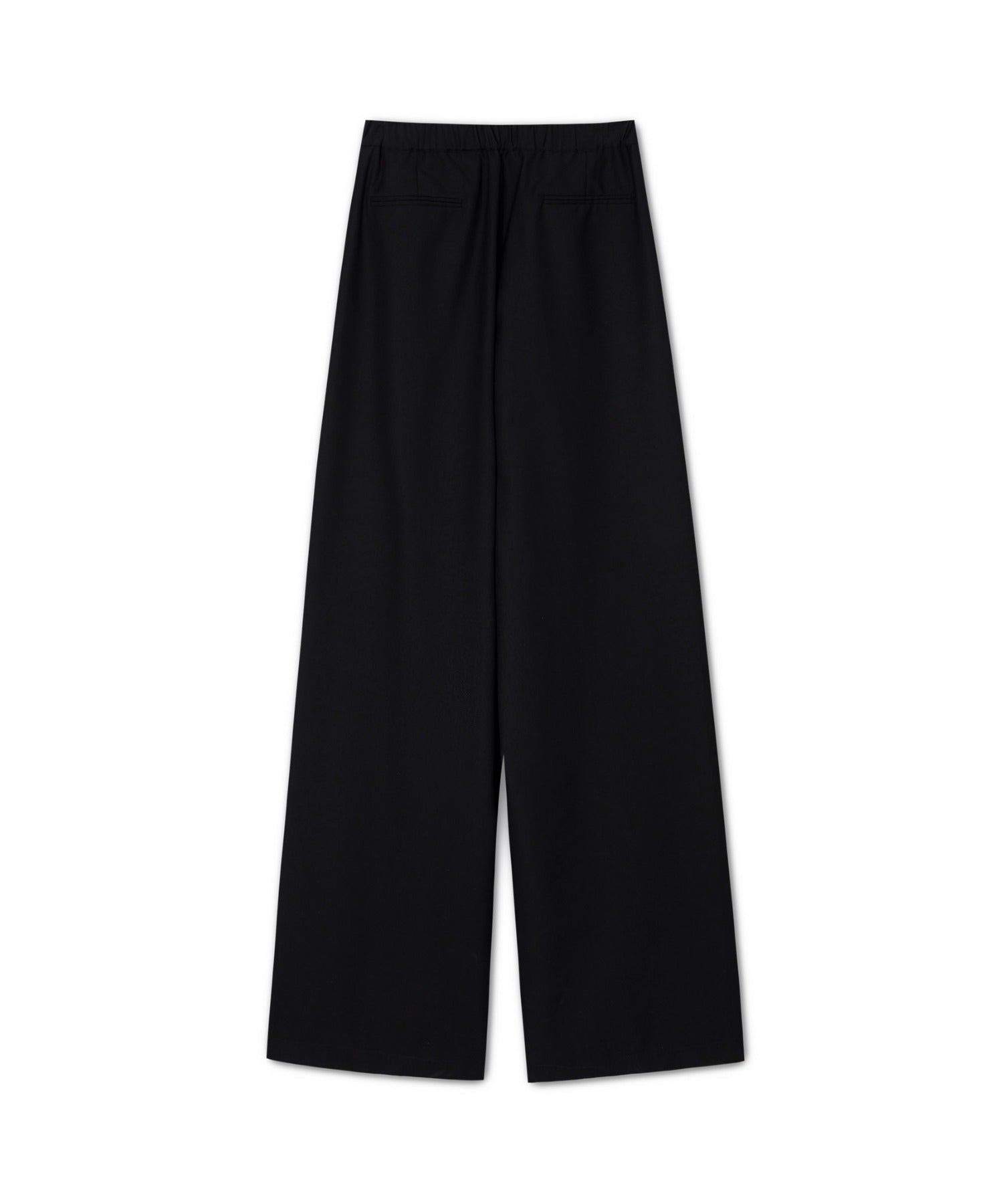 Hybrid Waist Detail Flowy Slacks