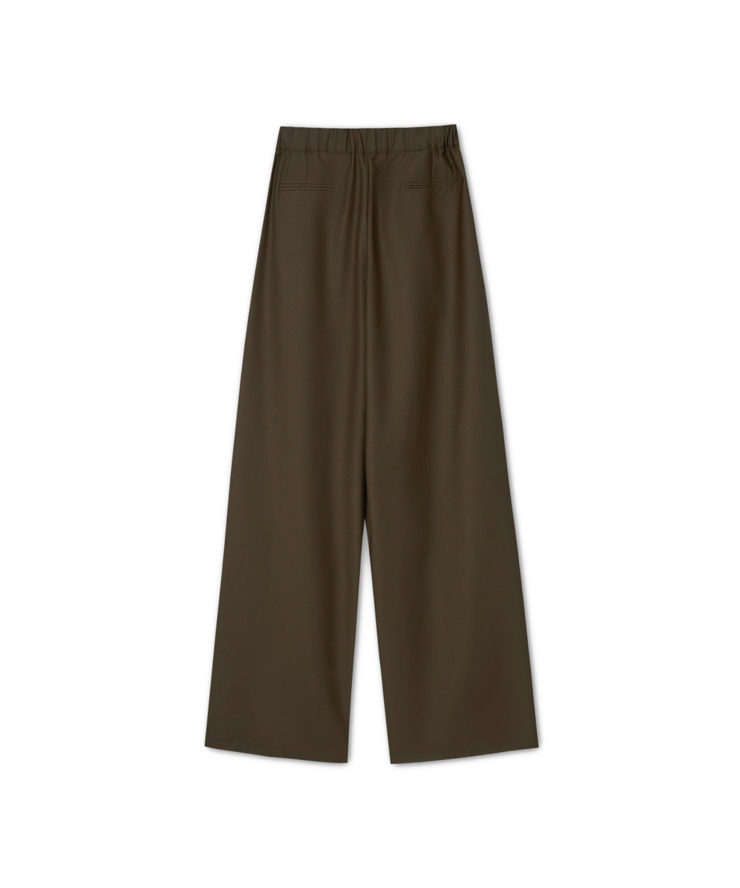 Hybrid Waist Detail Flowy Slacks
