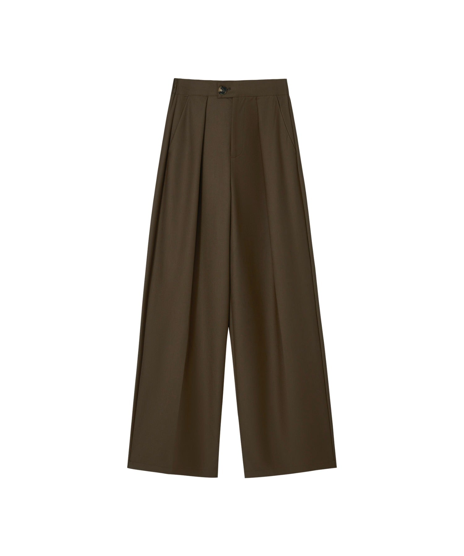 Hybrid Waist Detail Flowy Slacks
