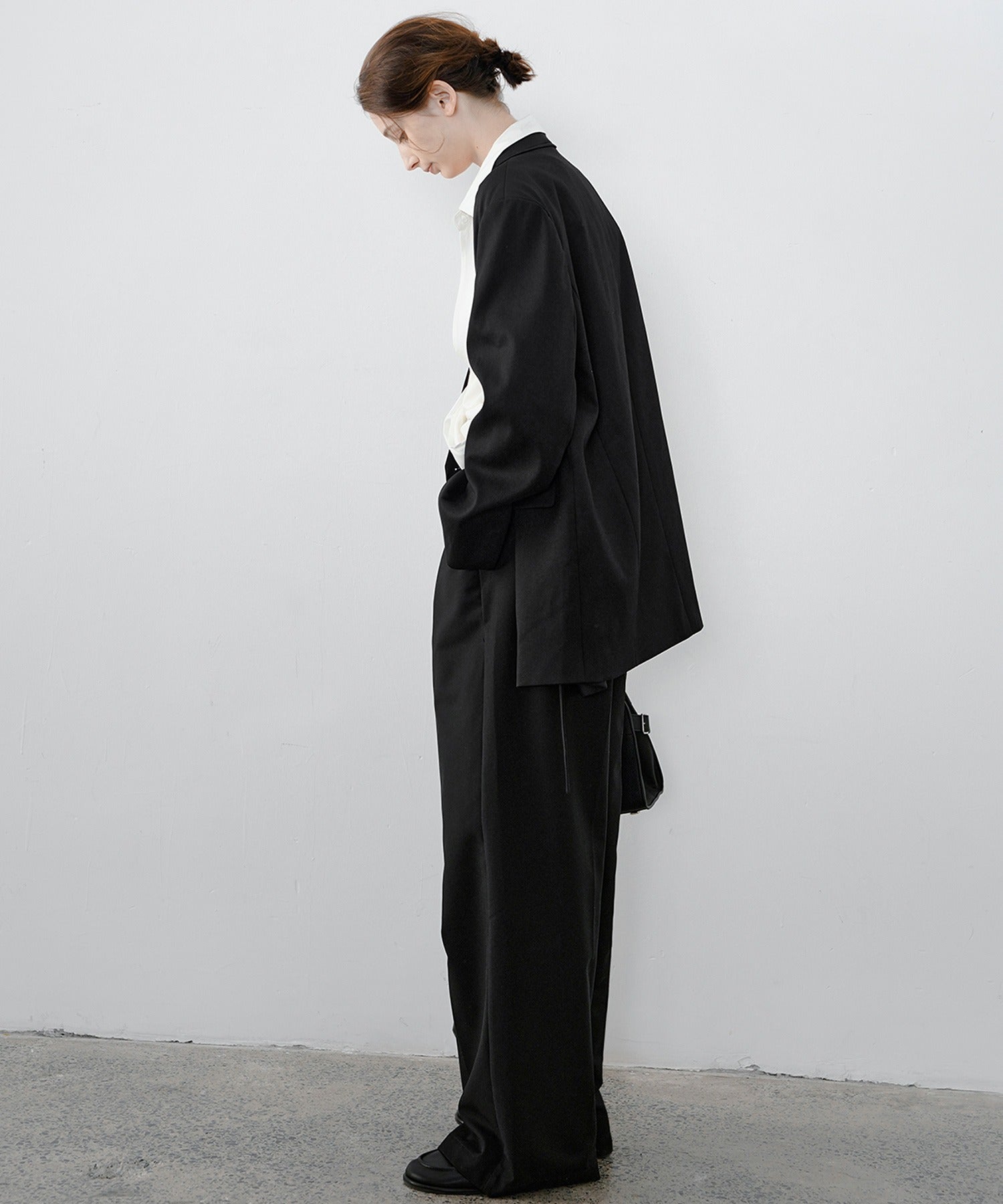 Hybrid Waist Detail Flowy Slacks