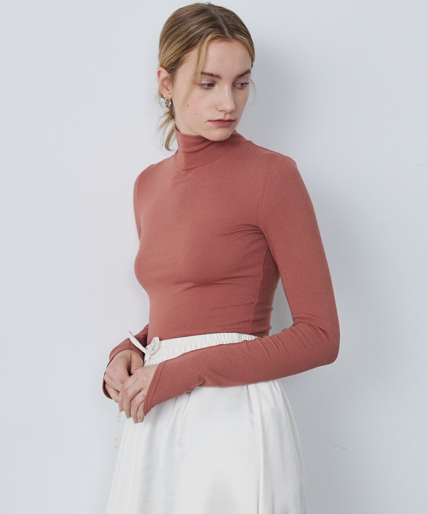 Smooth Touch High Neck Pullover