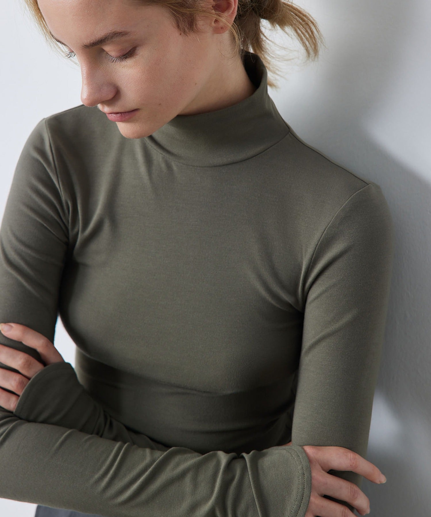 Smooth Touch High Neck Pullover