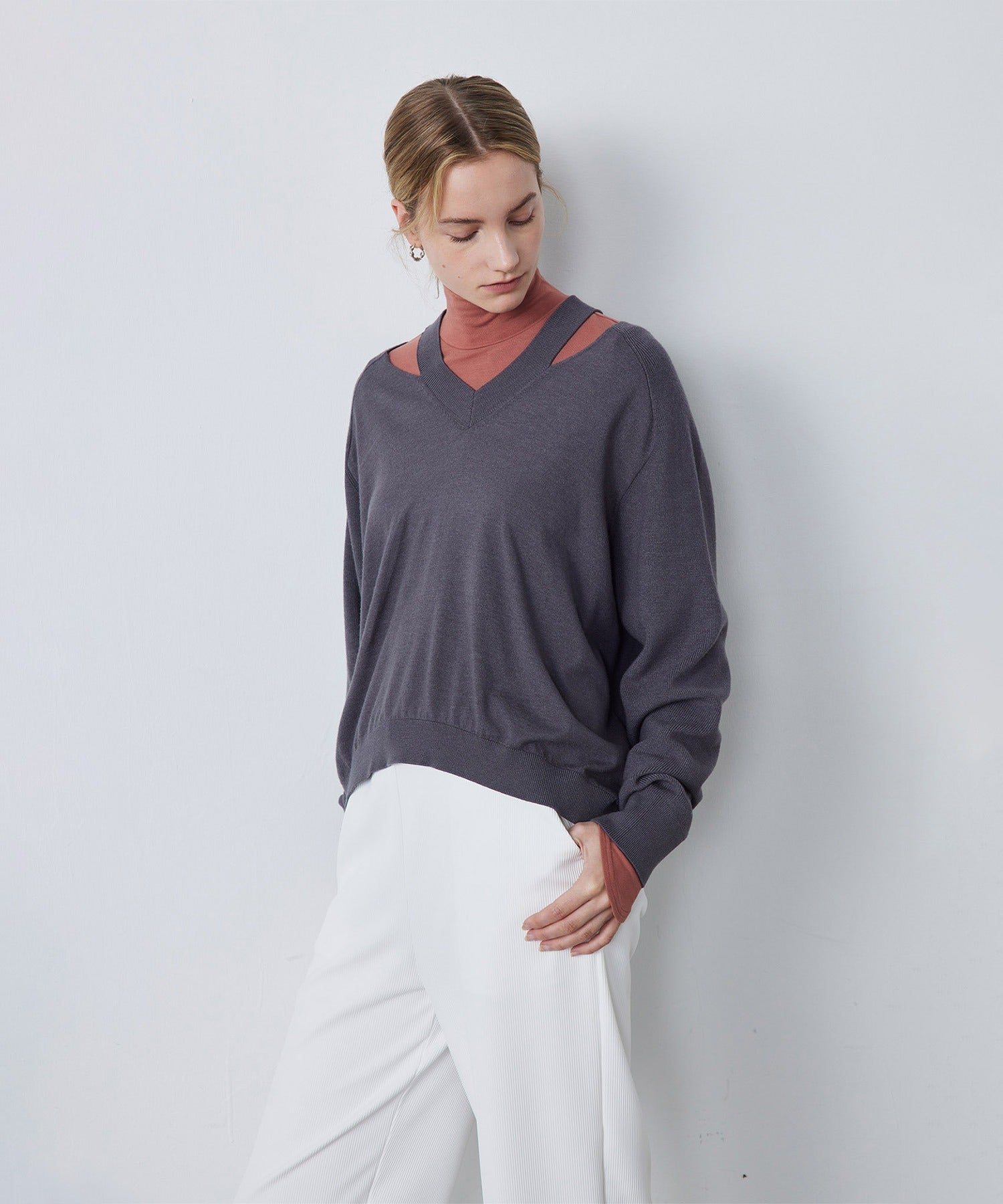 Smooth Touch High Neck Pullover