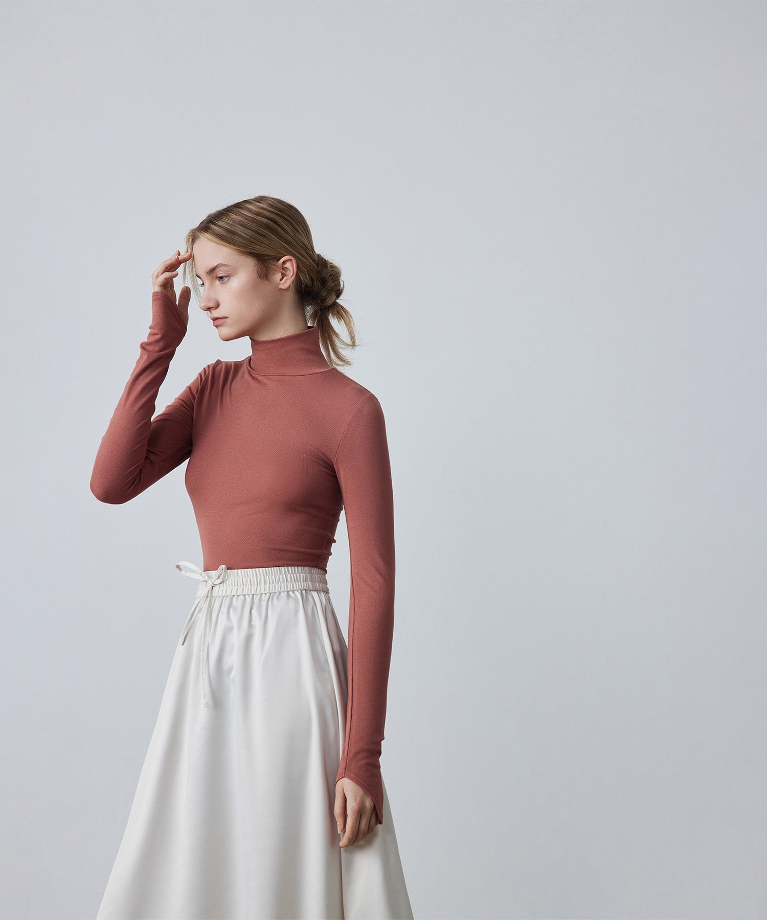 Smooth Touch High Neck Pullover