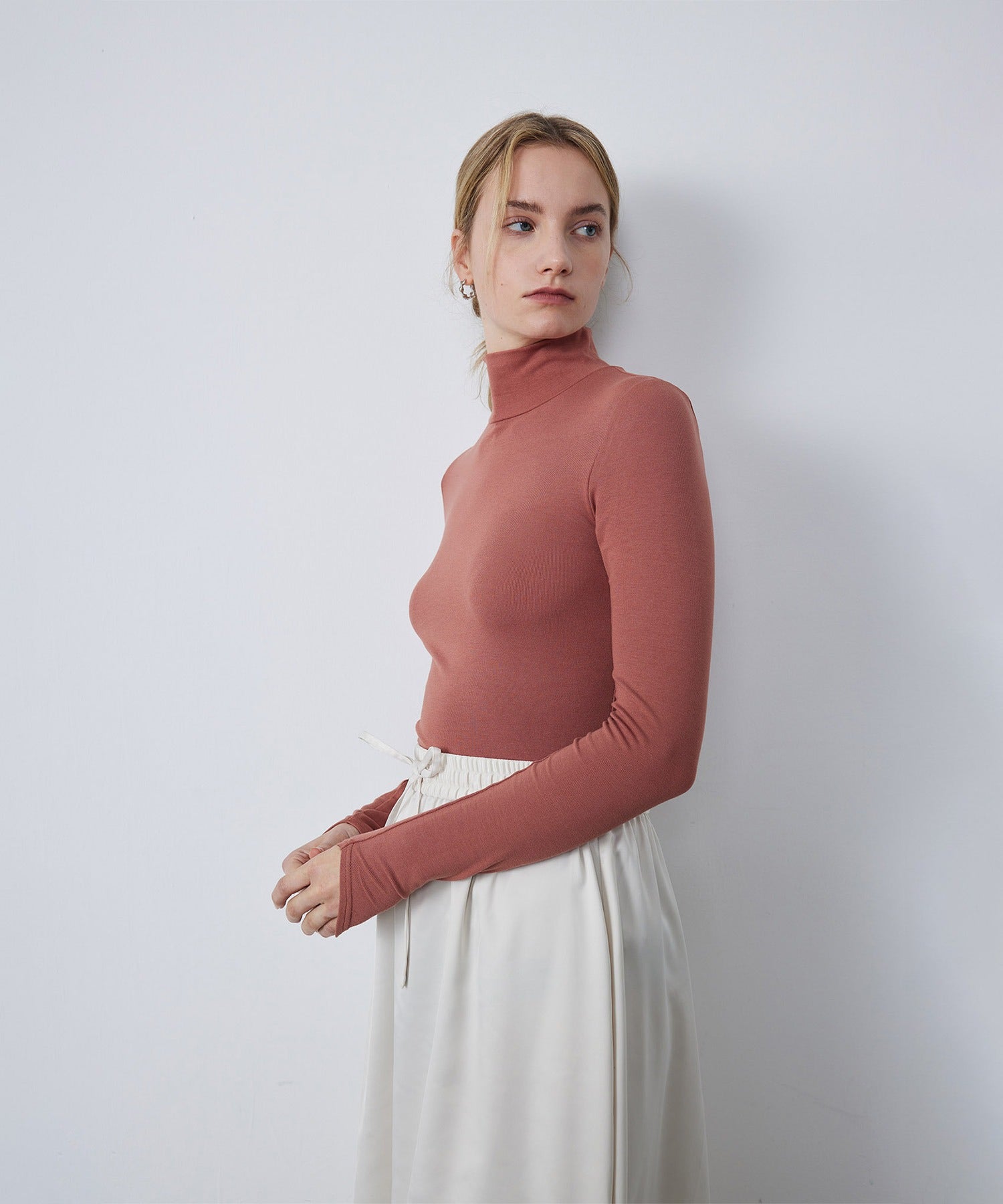 Smooth Touch High Neck Pullover