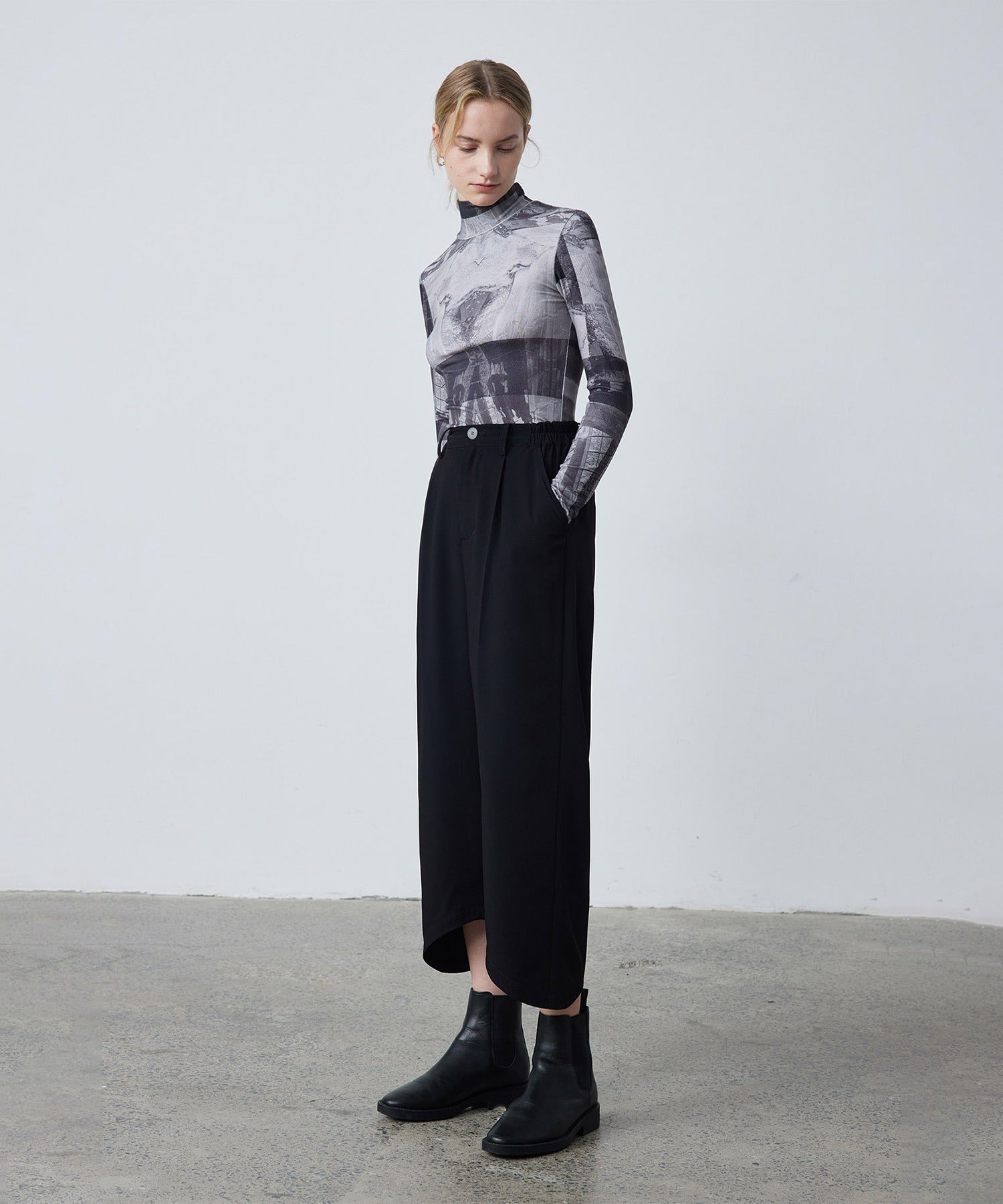 Smooth Touch High Neck Pullover