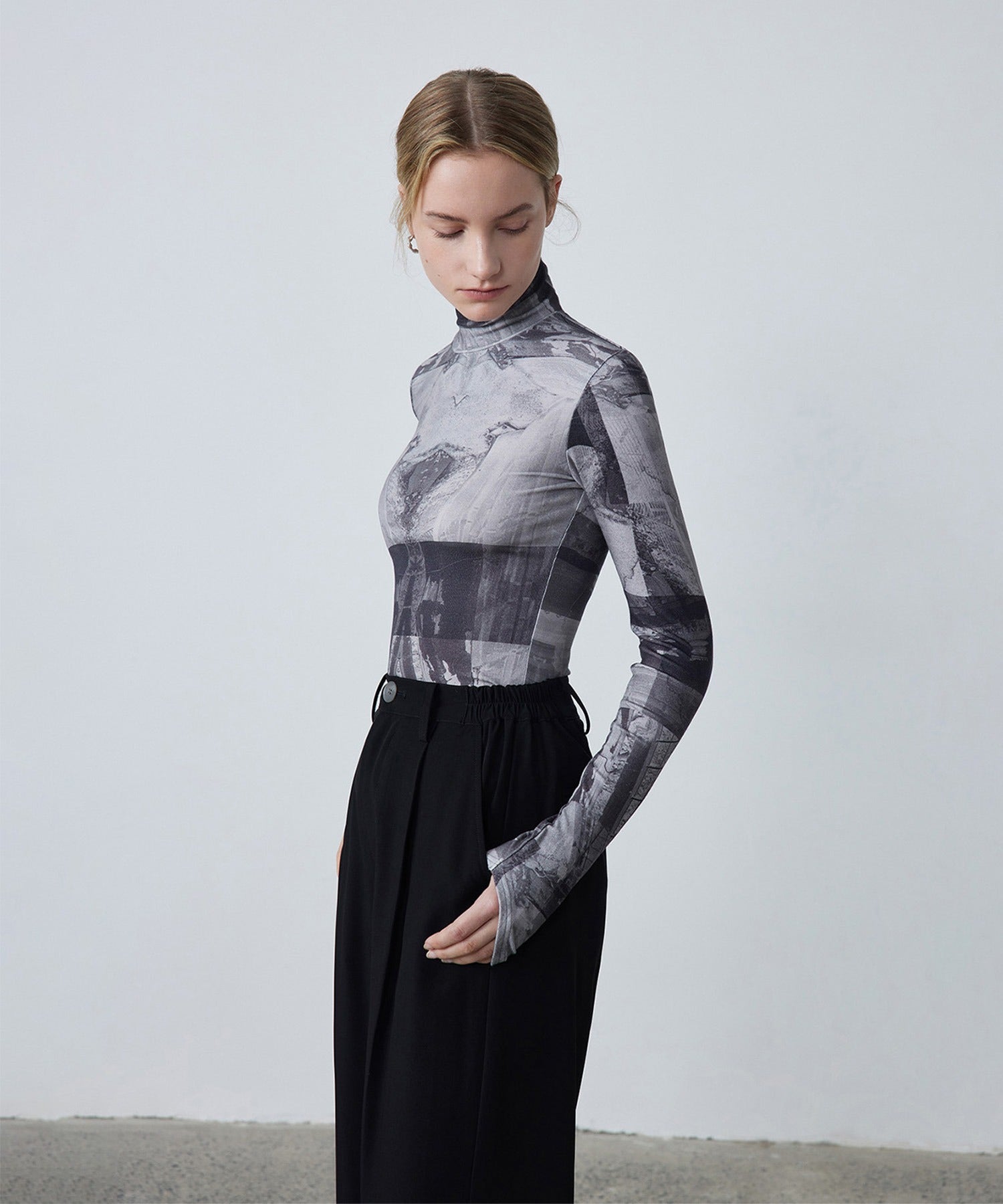 Smooth Touch High Neck Pullover
