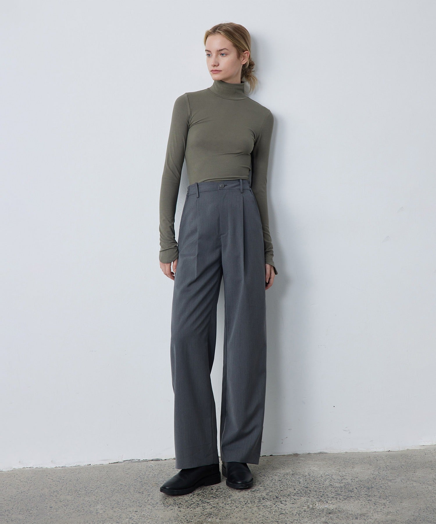 Smooth Touch High Neck Pullover
