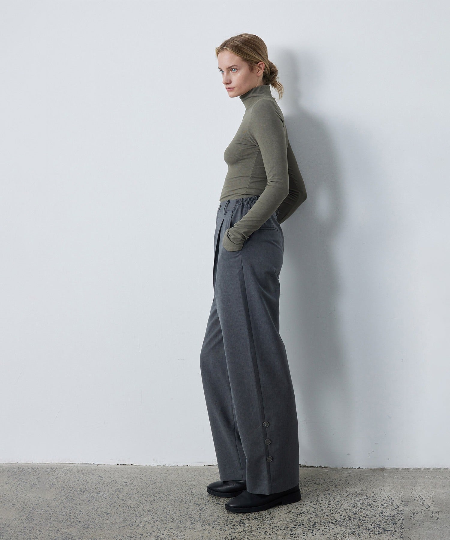 Smooth Touch High Neck Pullover
