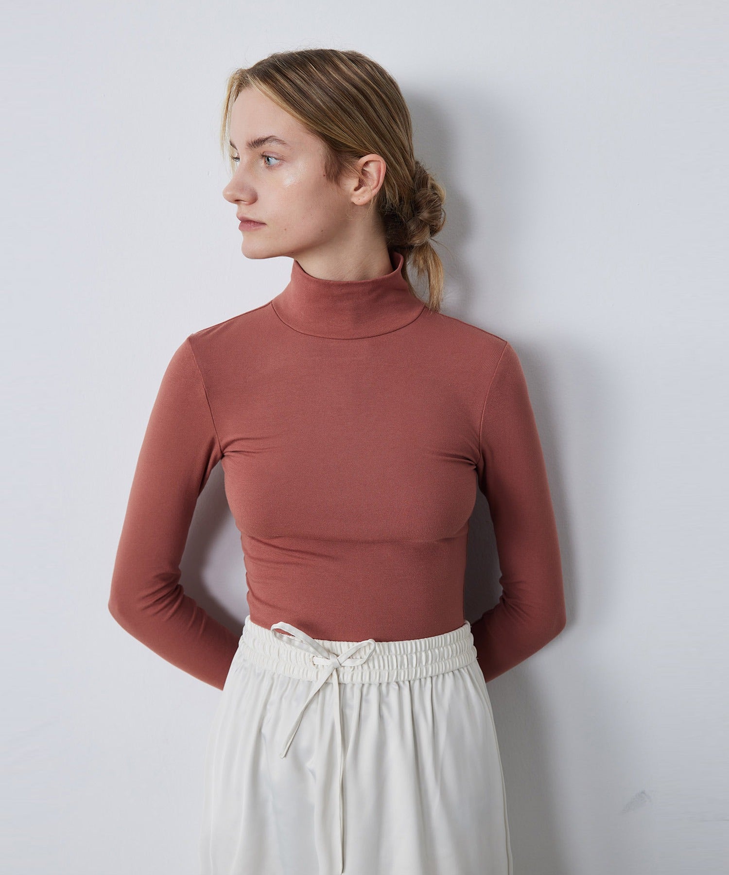 Smooth Touch High Neck Pullover