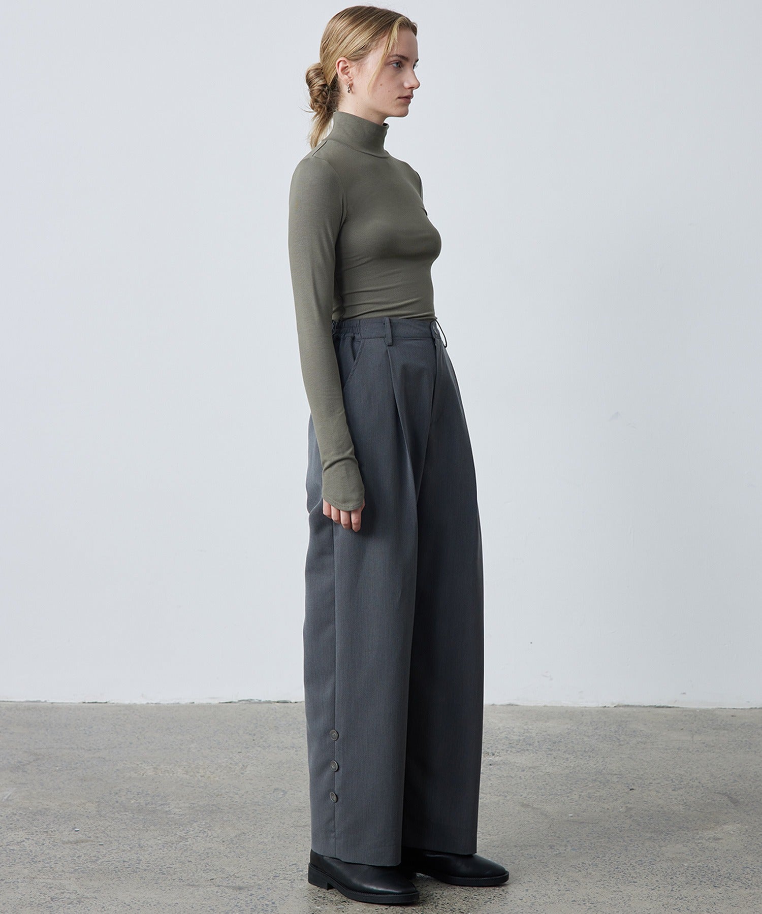Smooth Touch High Neck Pullover