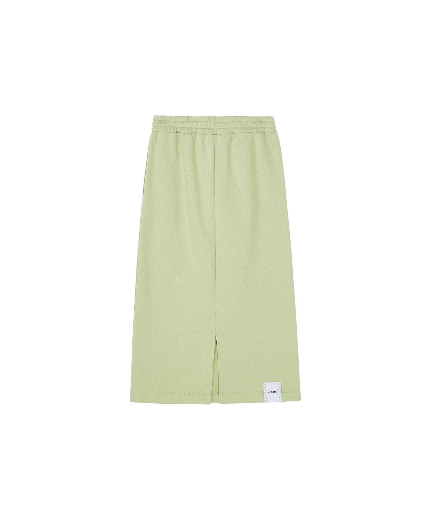 Slim Fit Back Slit Sweat Skirt