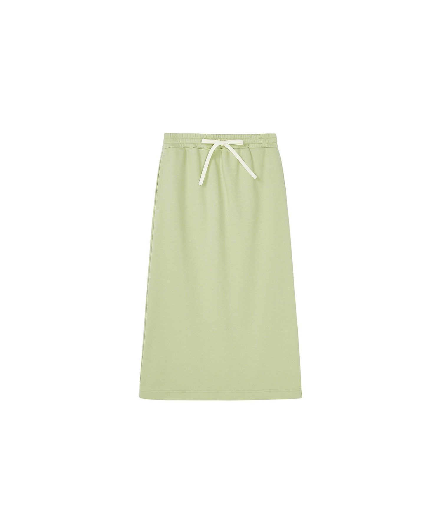 Slim Fit Back Slit Sweat Skirt