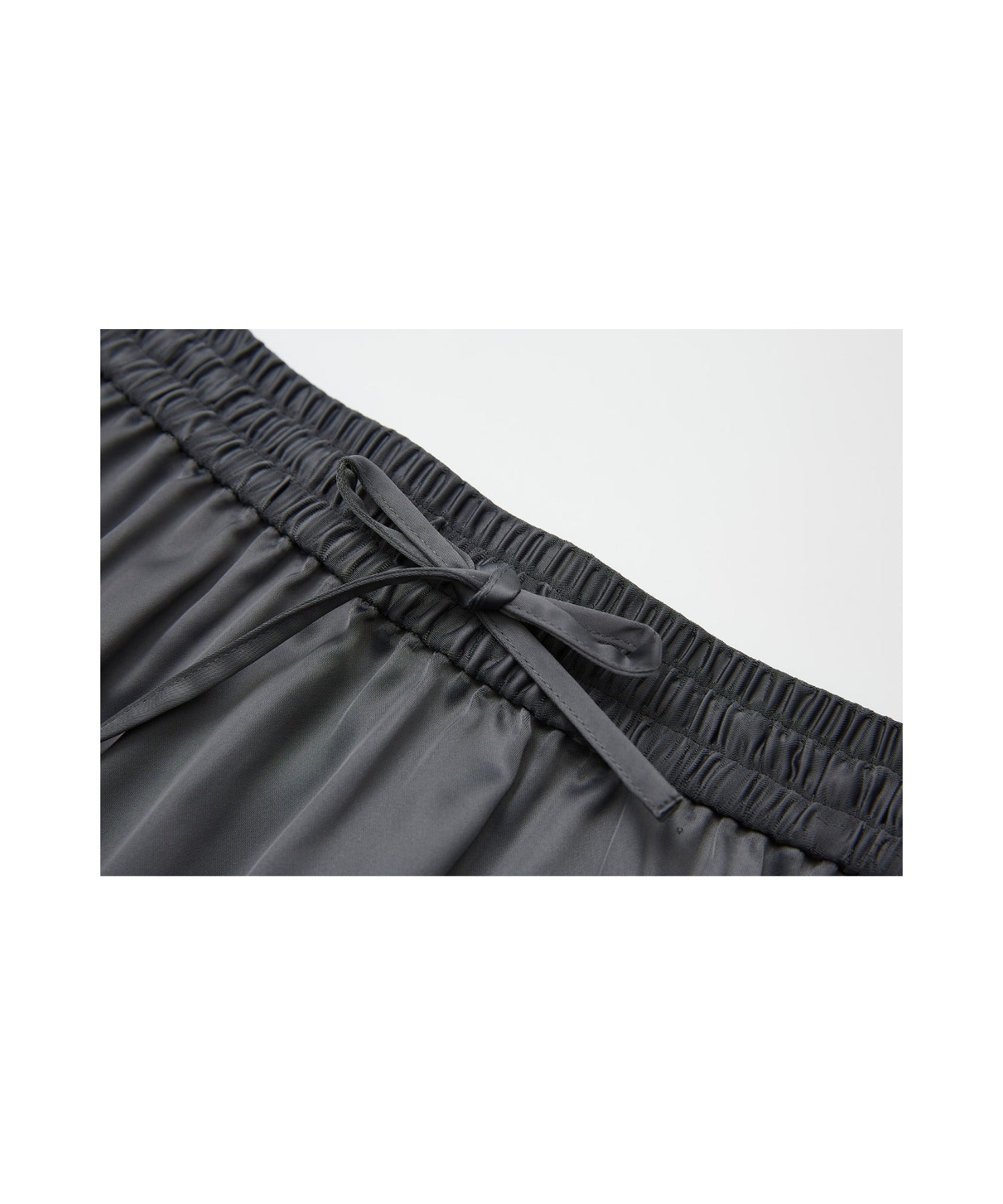 Satin Flare Skirt with Asymmetric Hemline