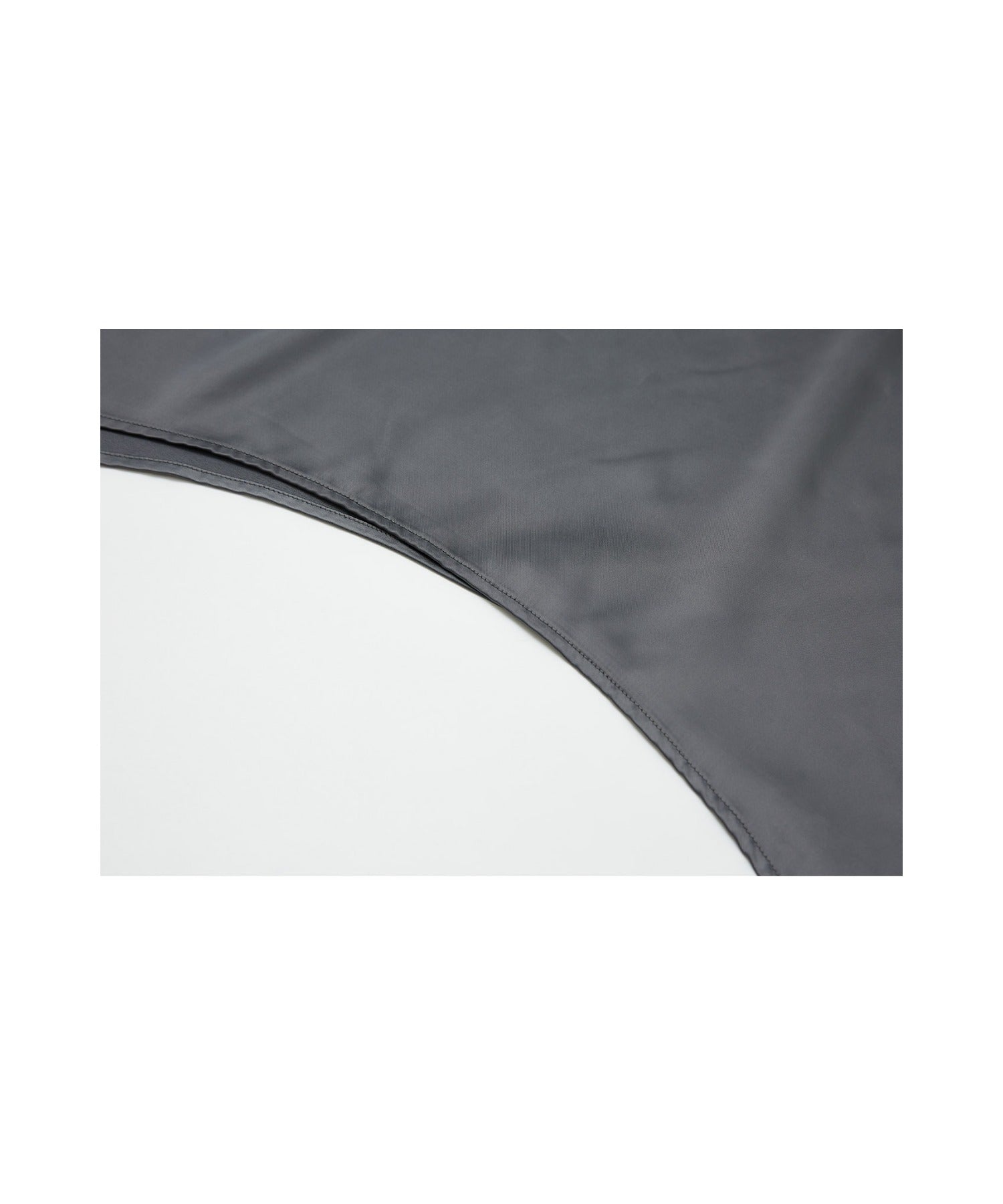 Satin Flare Skirt with Asymmetric Hemline