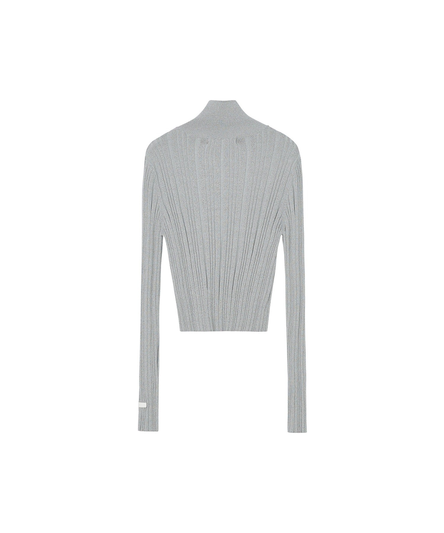 Half-Zip Ribbed Knit Pullover