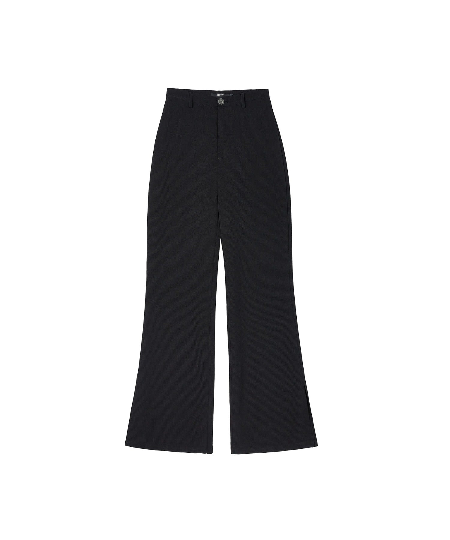 Side-Slit Narrow Flare Pants