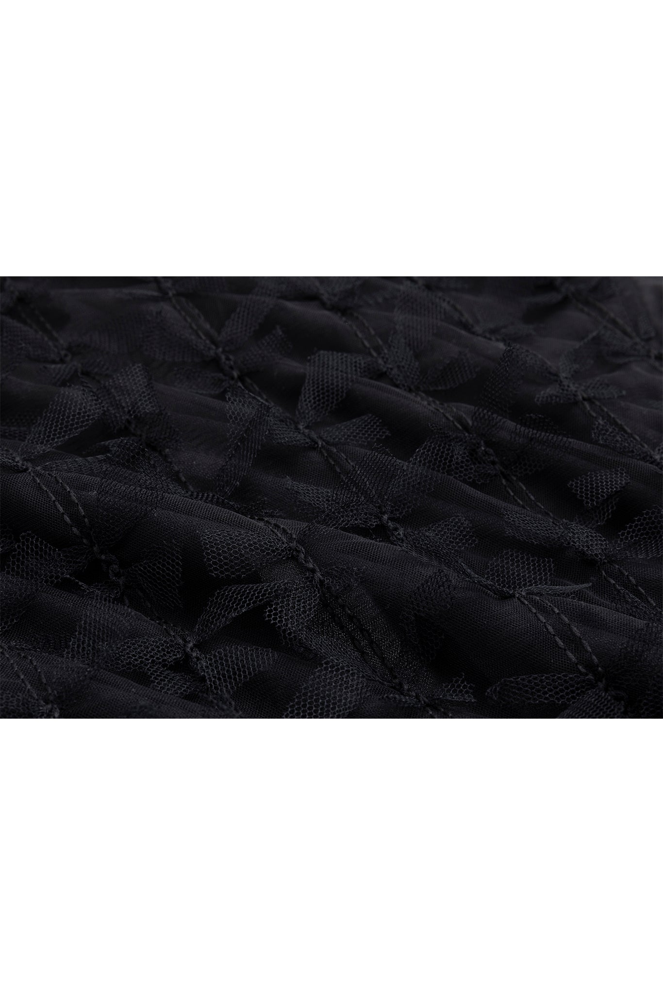 「ELOOPS」リボン レースチュールトップス