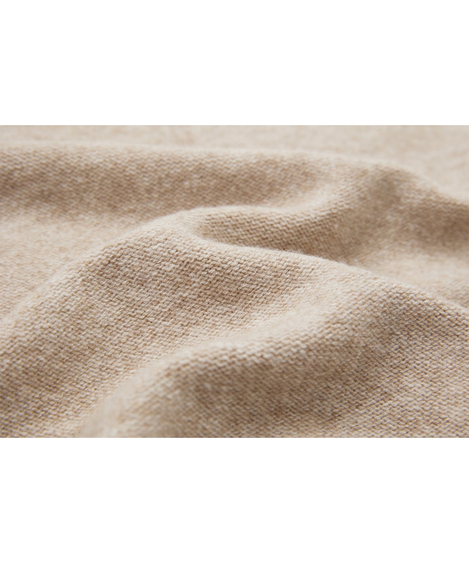 Deep V-Neck Wool Plain Knit Vest