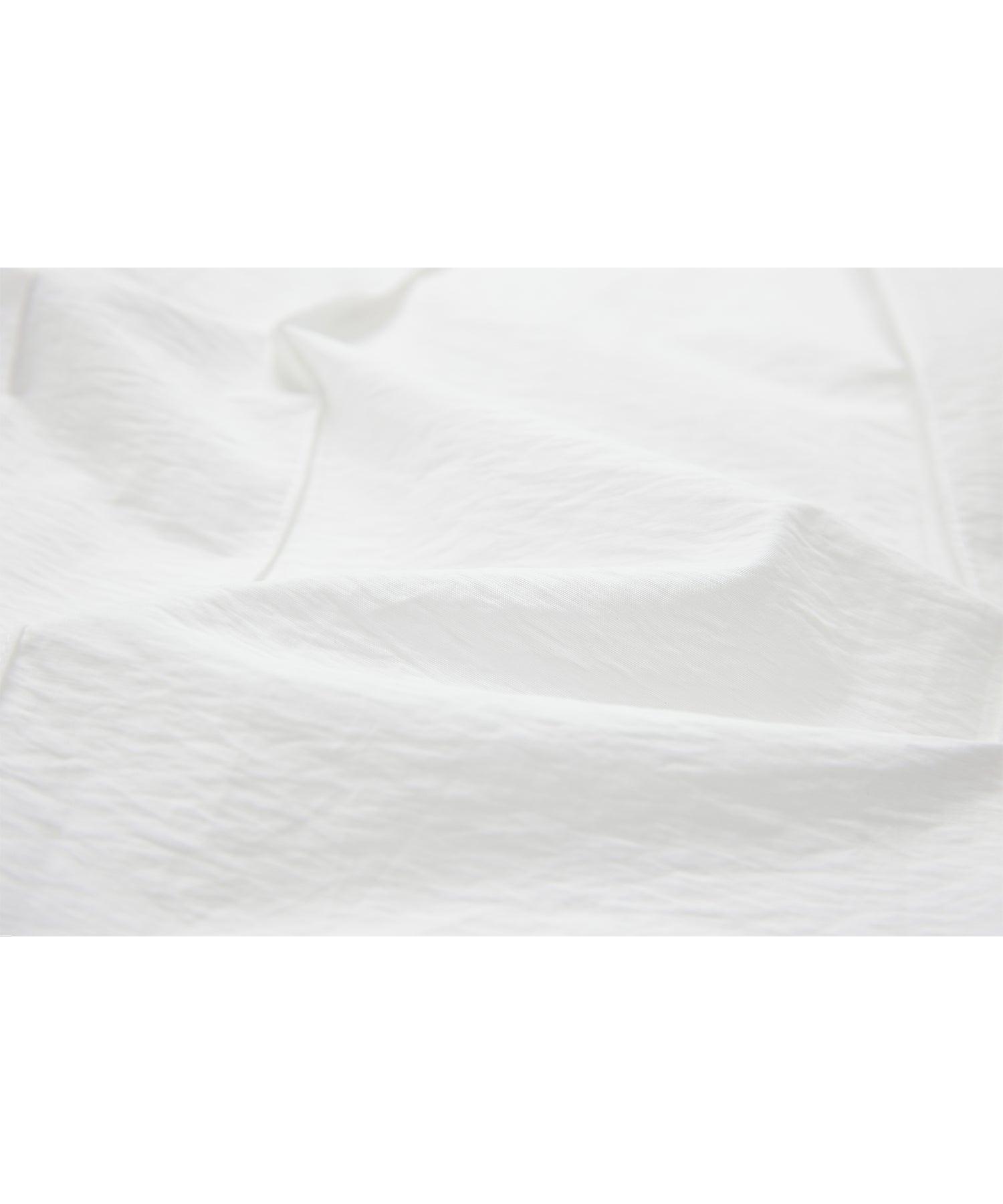 Volume Tuck White Dress