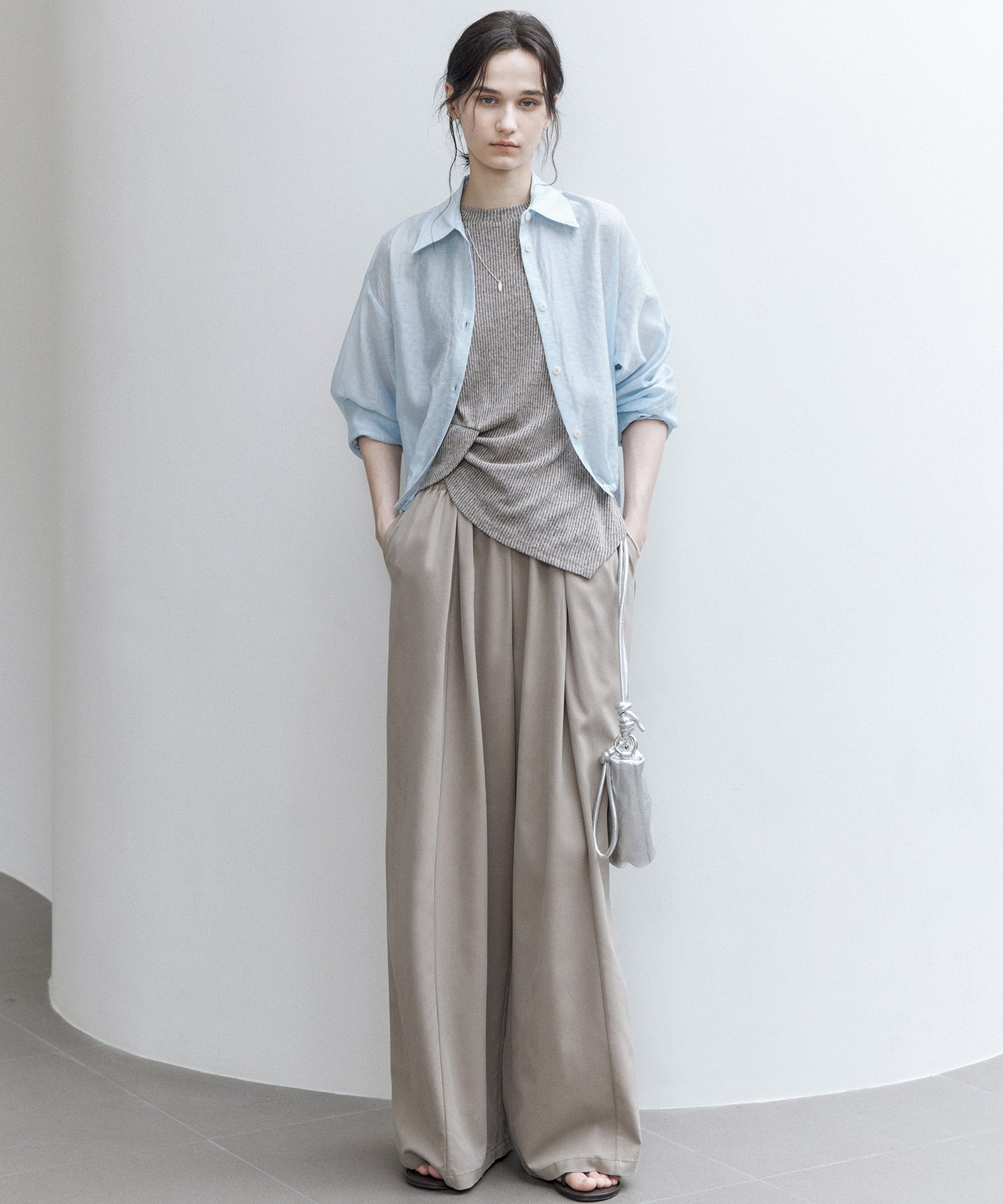 Basic Flowy Wide-Leg Pants